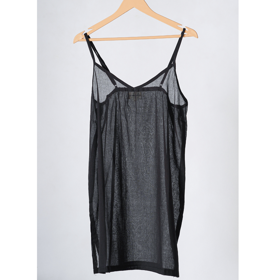 Black cotton Slip
