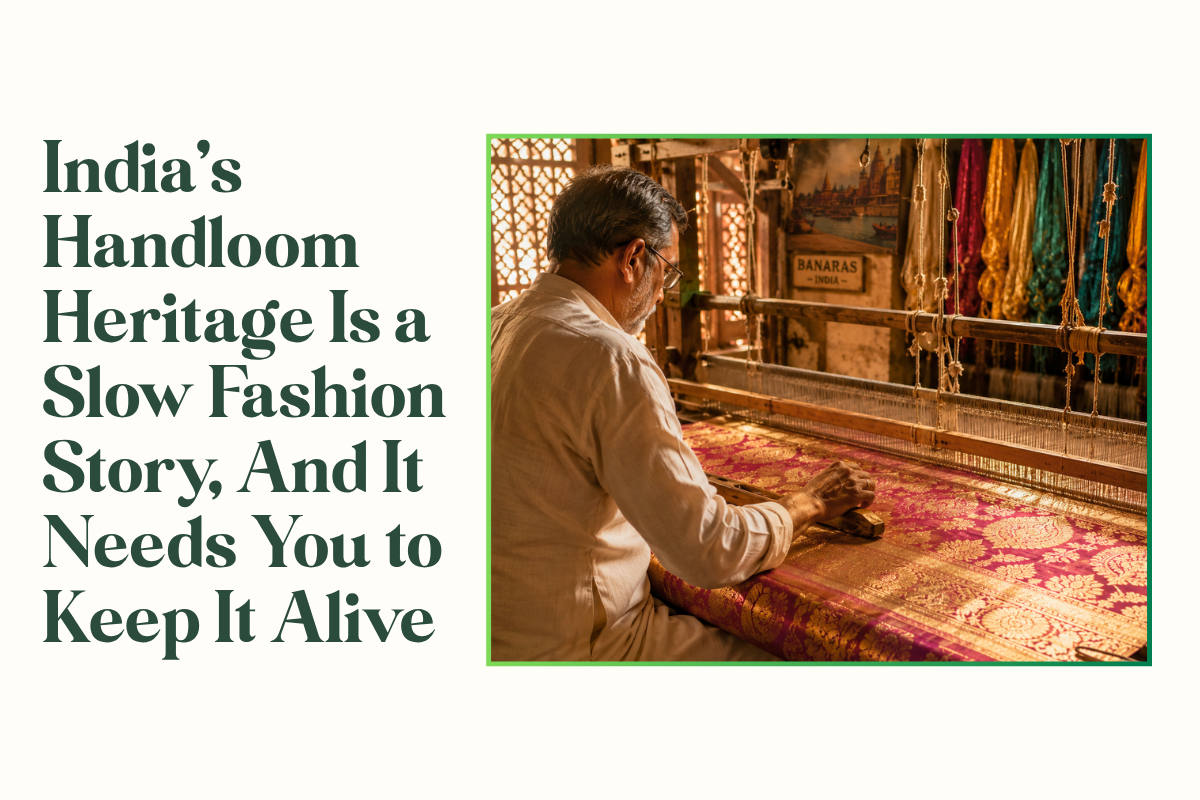 India's Handloom Heritage Is a Slow Fashion Story, And It Needs You to Keep It Alive
