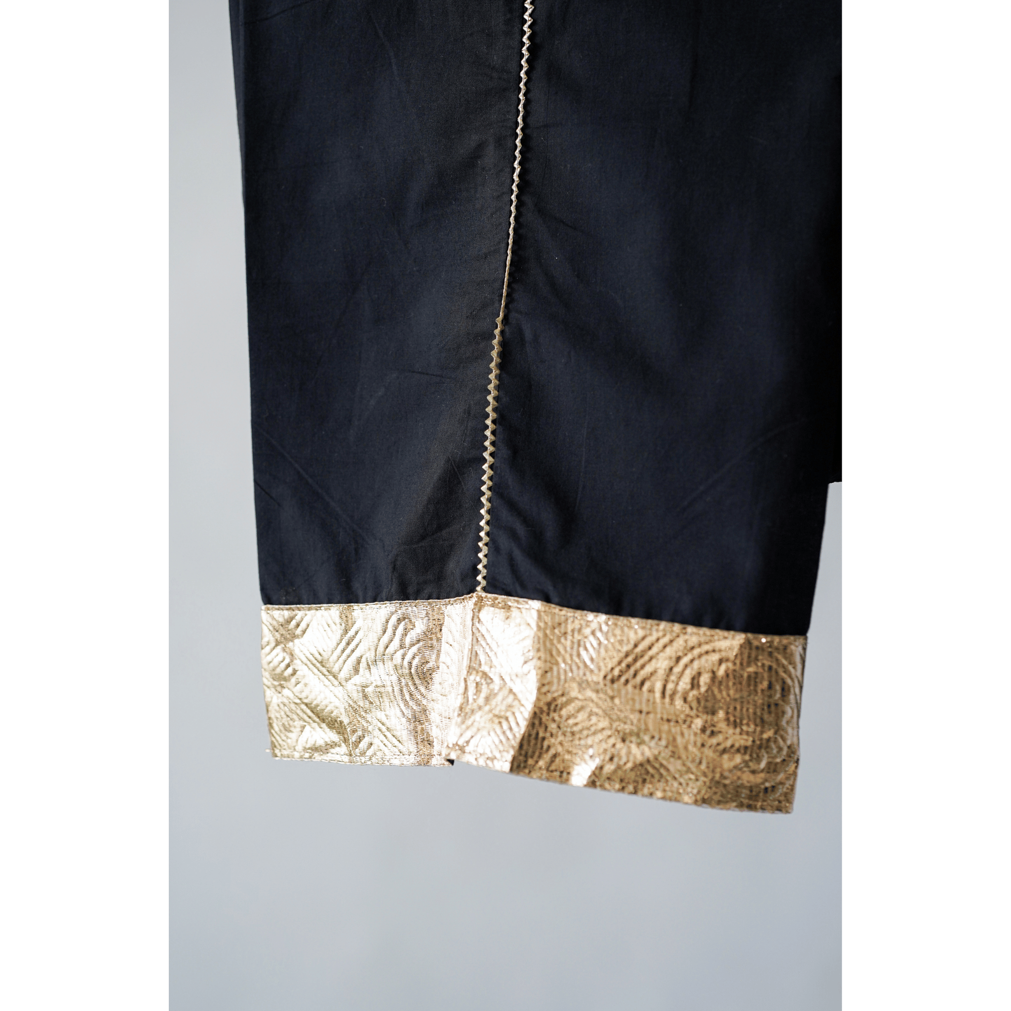 Dubai Bling Black Cotton Pants
