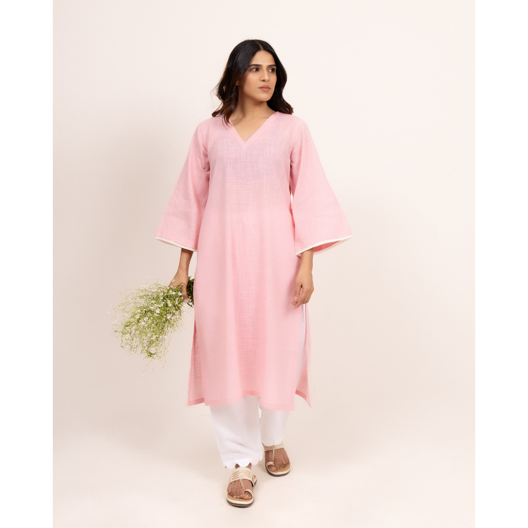 '' Jumana '' White Cotton Pants