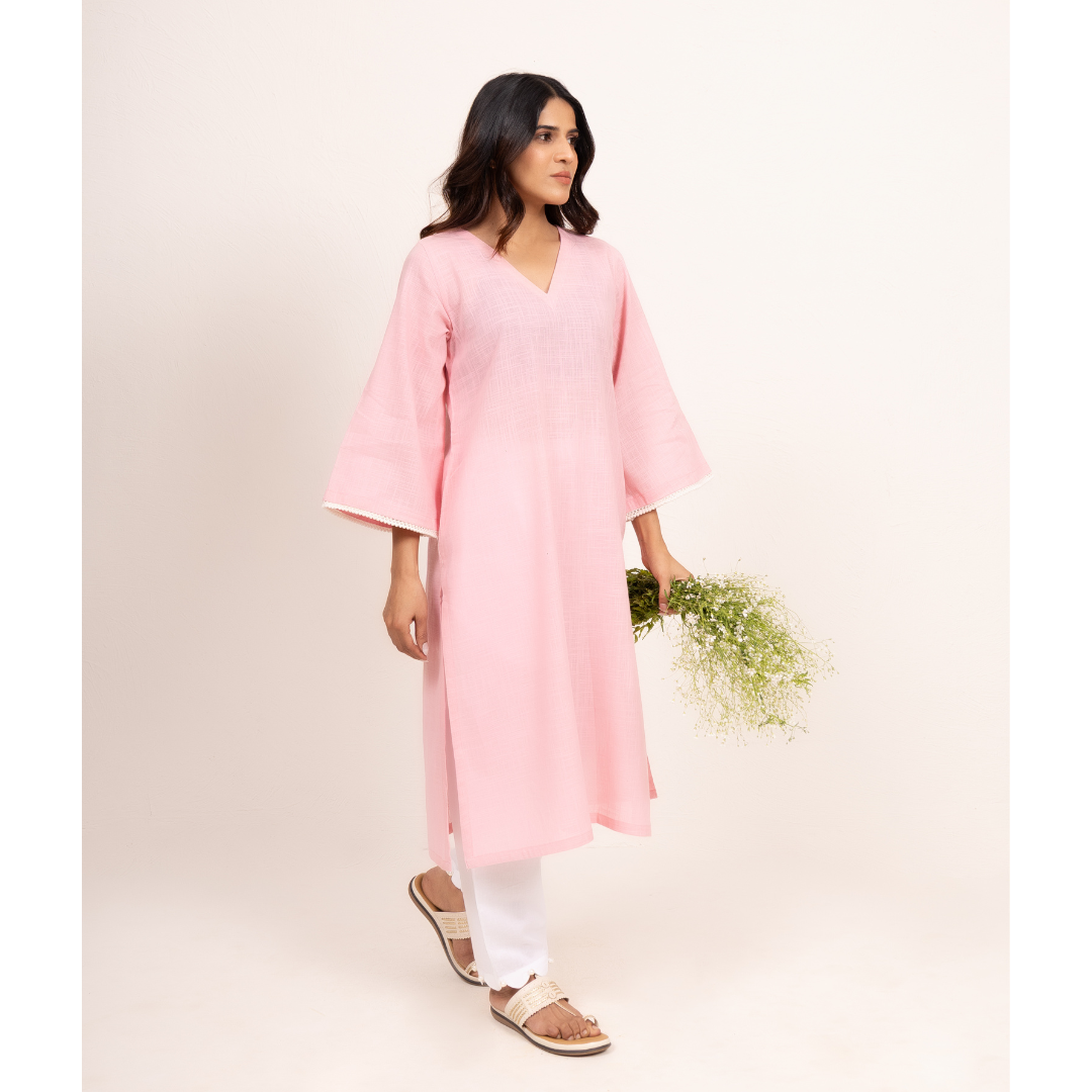 '' Jumana '' White Cotton Pants