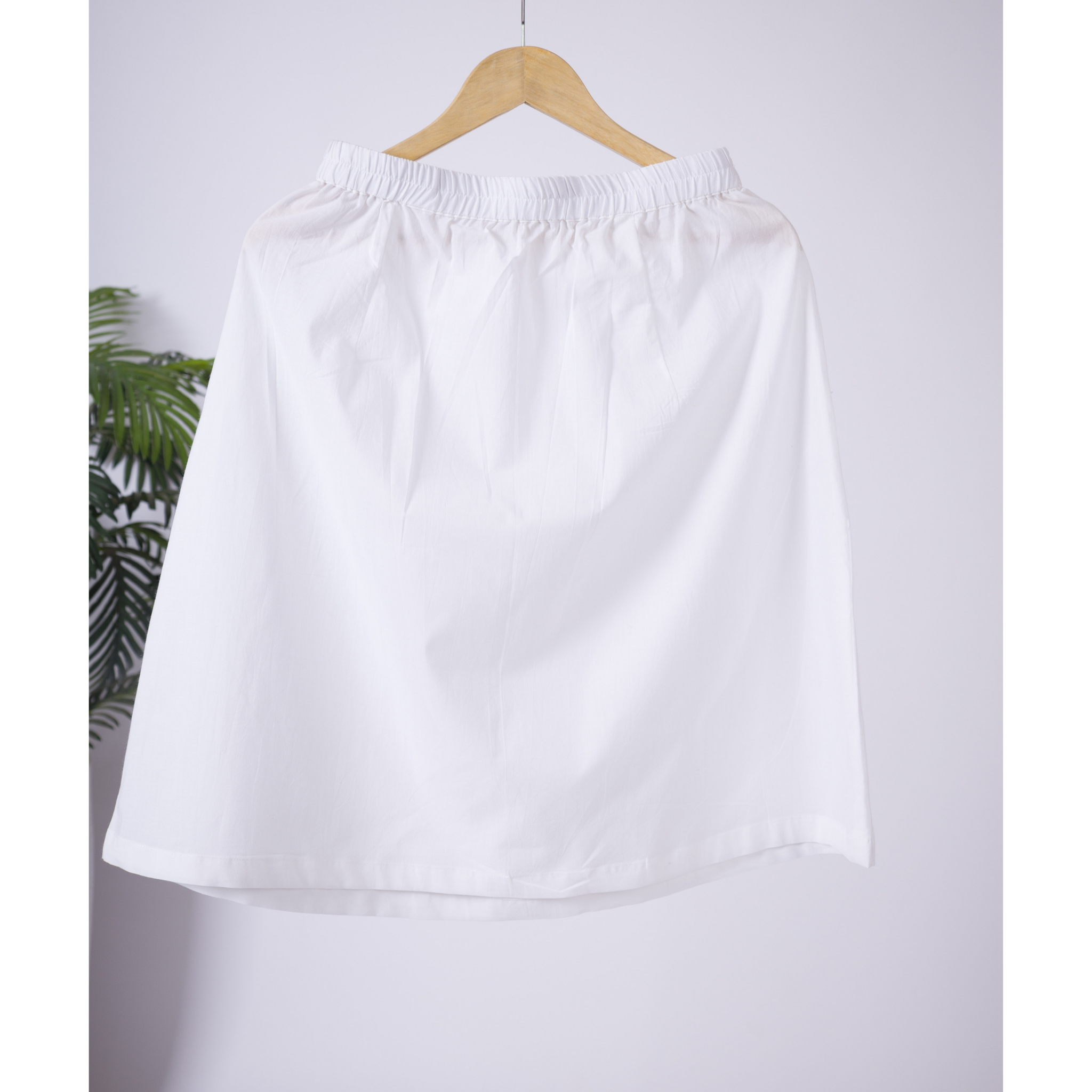 Combo Offer- Skirt Slips 100% Cotton- White & Black - Set of 2