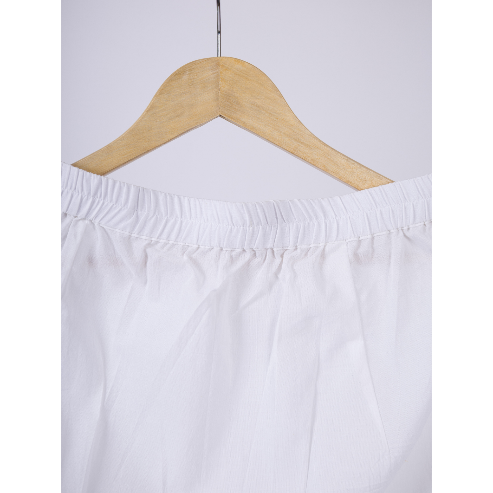 Combo Offer- Skirt Slips - 100% Cotton White & Ivory Skin Tone - Set of 2