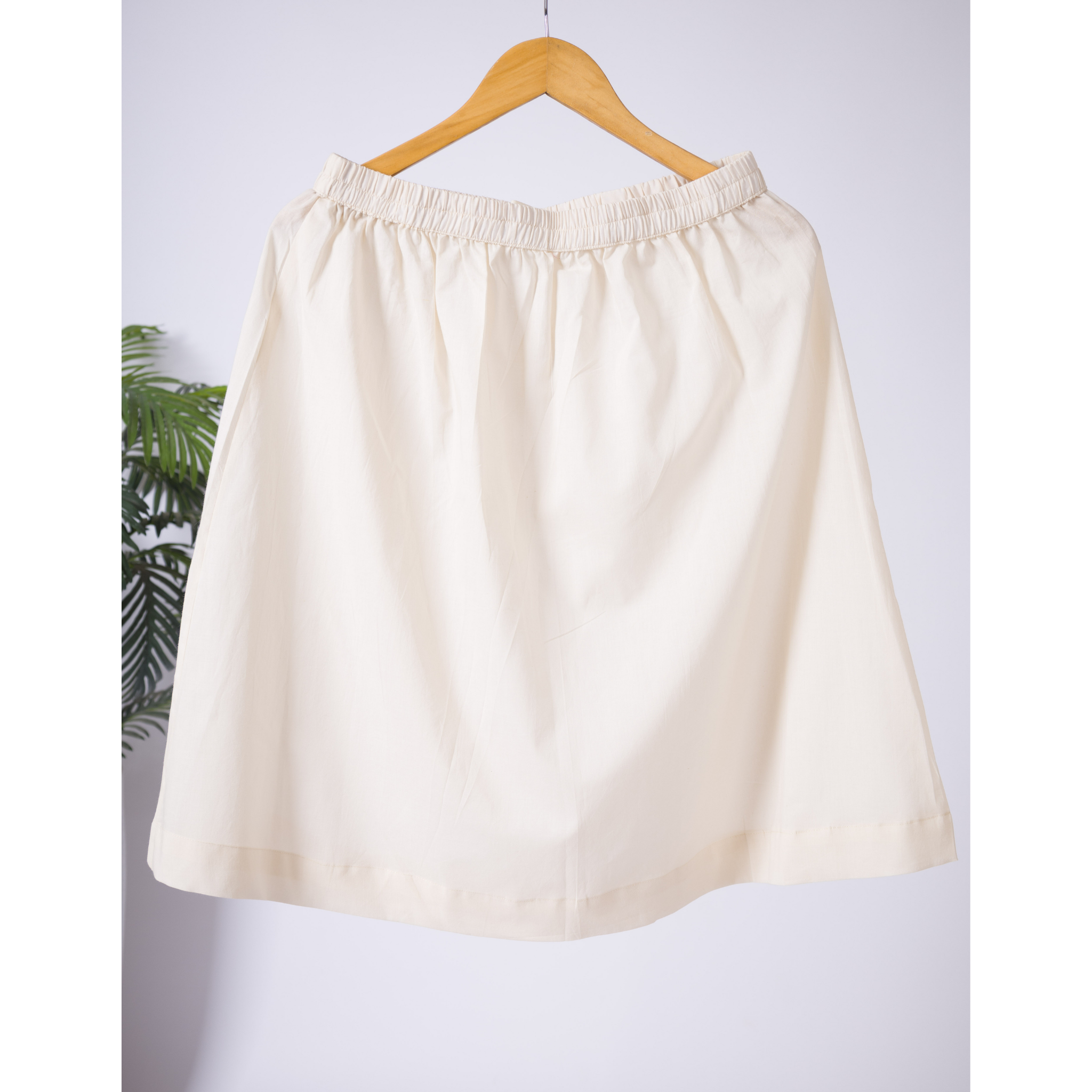 Combo Offer- Skirt Slips - 100% Cotton White & Ivory Skin Tone - Set of 2