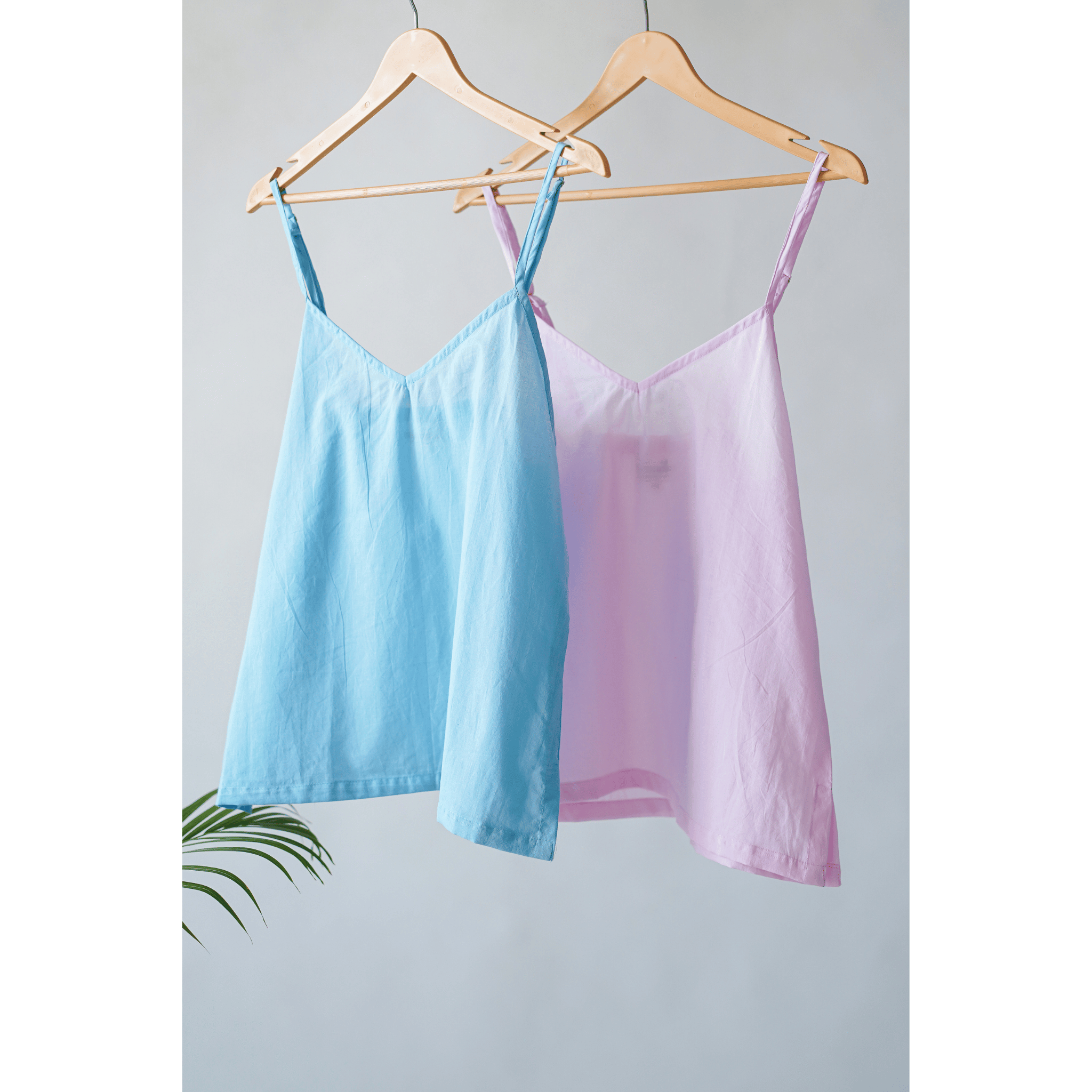 Combo offer- Sky Blue and Pink Cotton Slips