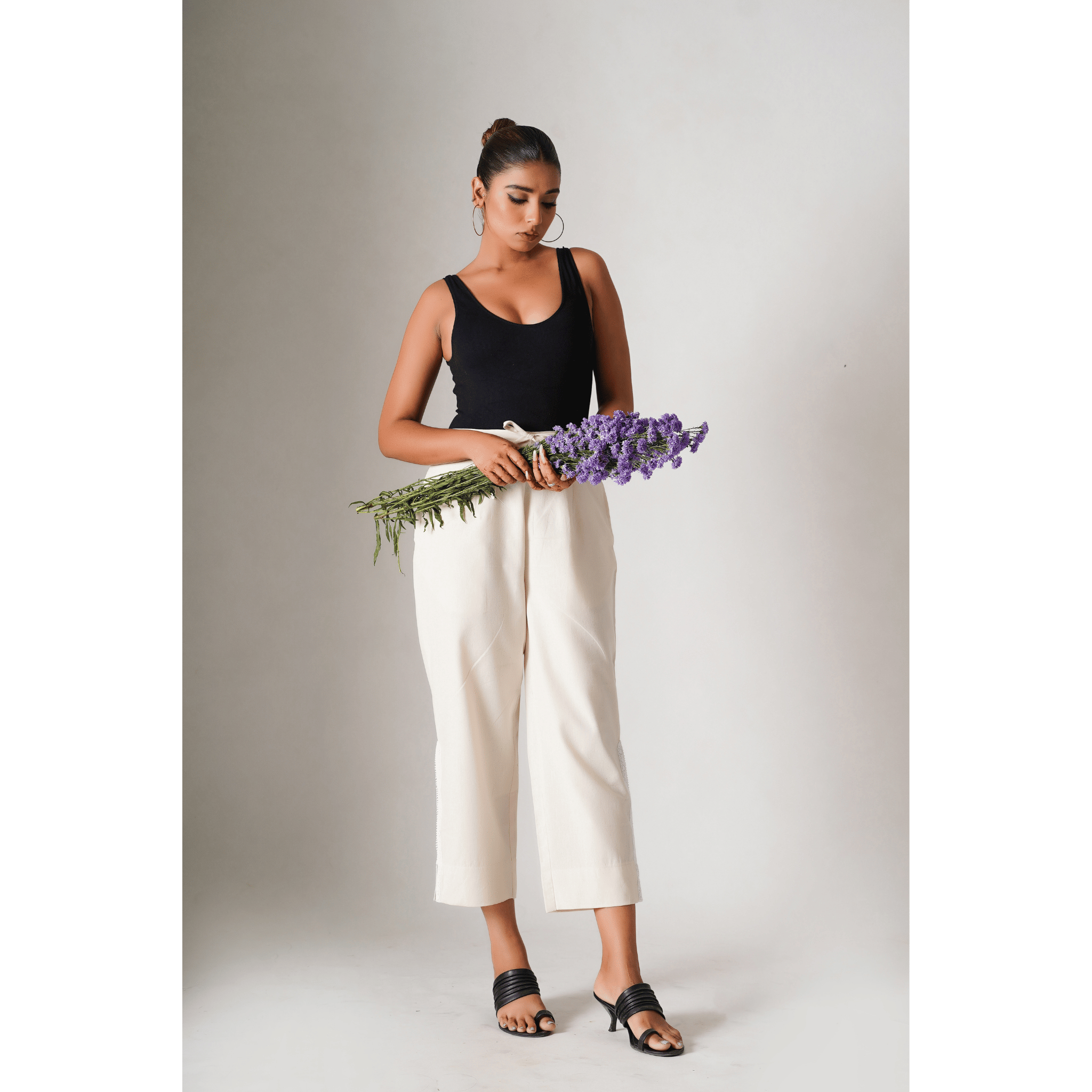 Ajmer Cotton Linen Beige Pants