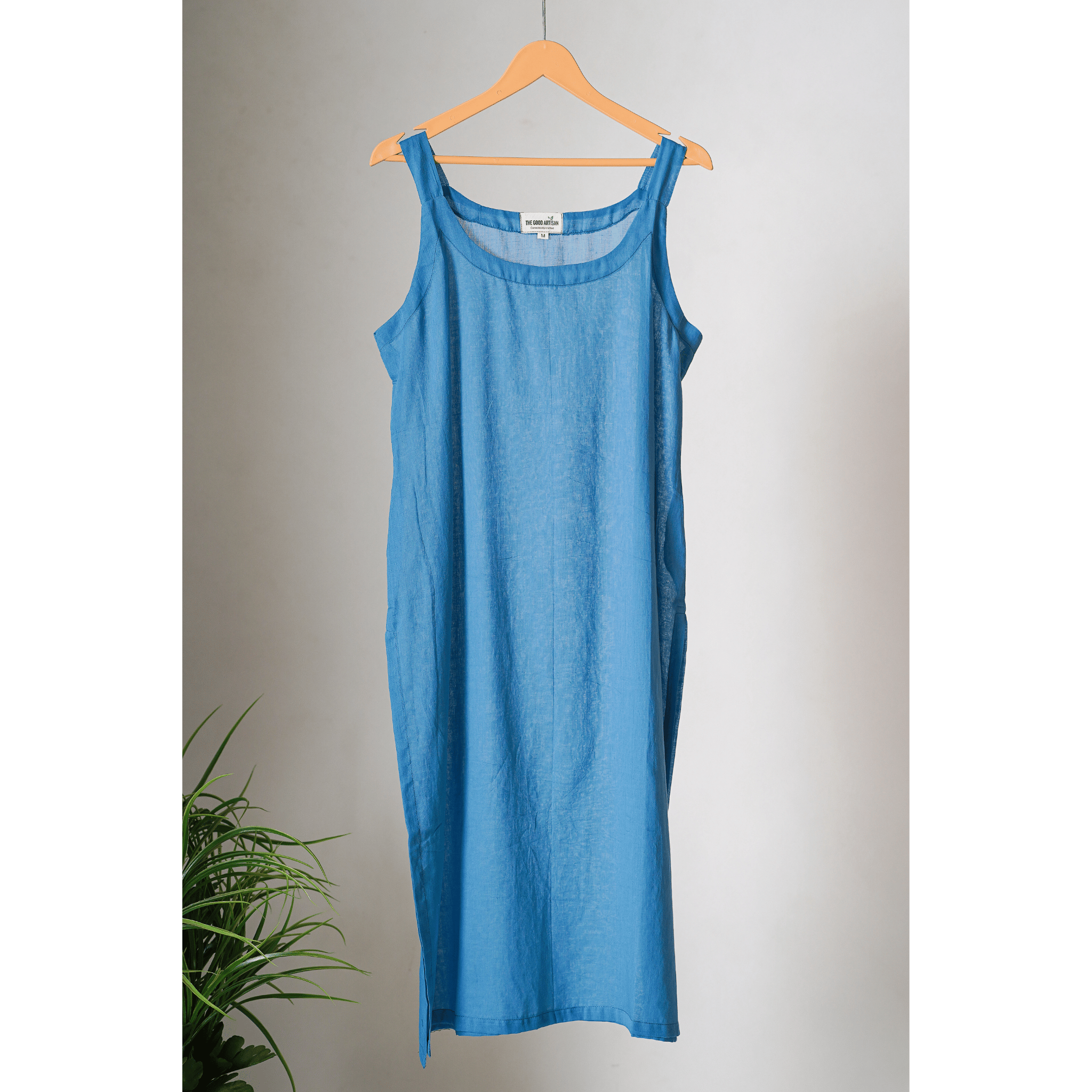 Dark Blue Mulmul Slip