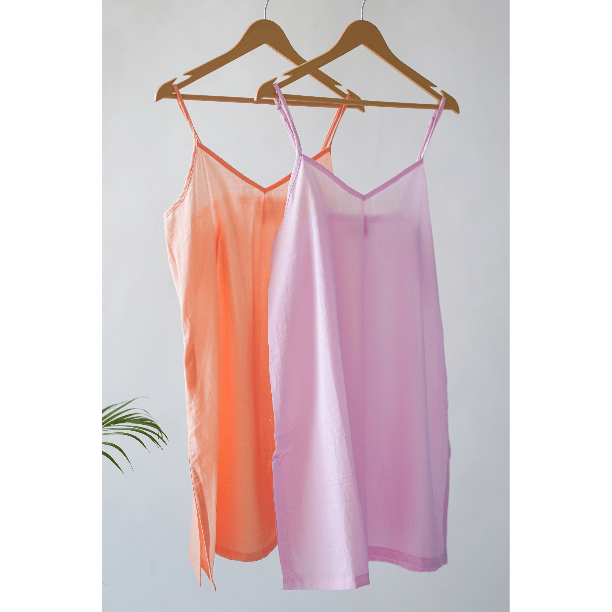 Combo offer  Pink and Peach Cotton Slips