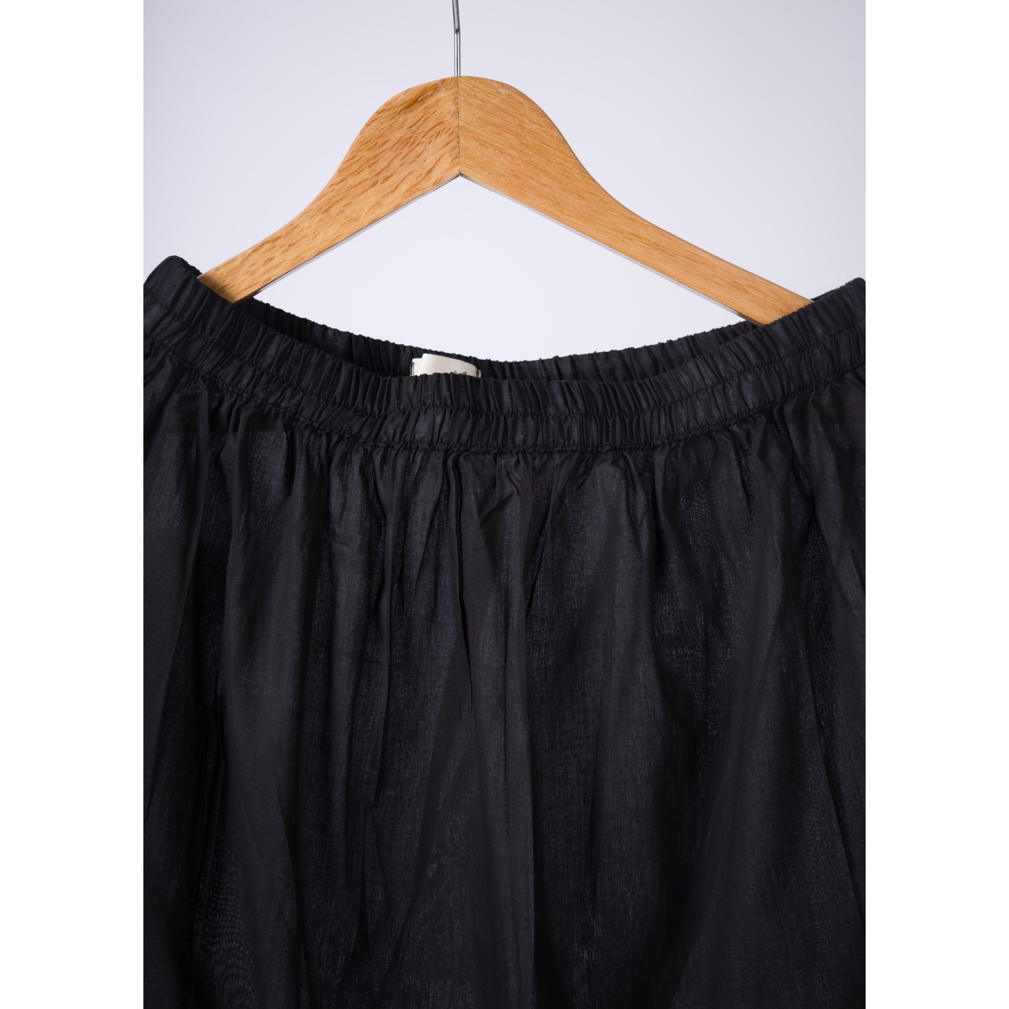 Skirt Slip -100% Cotton Black Skirt Slip