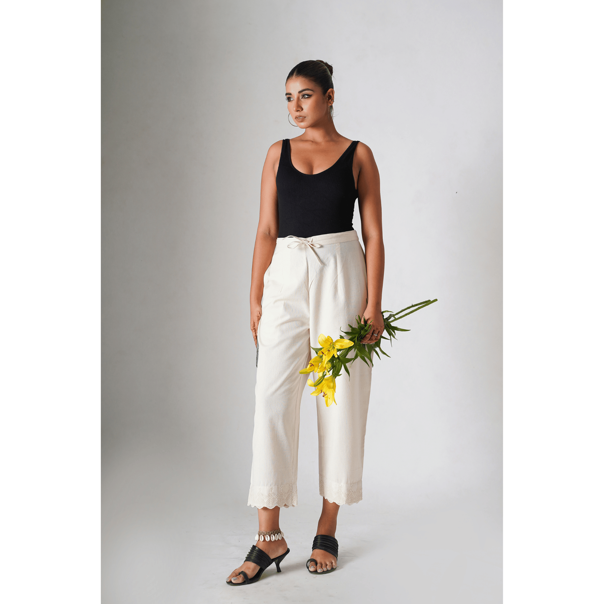 Daisy Cotton- Linen Beige Pants