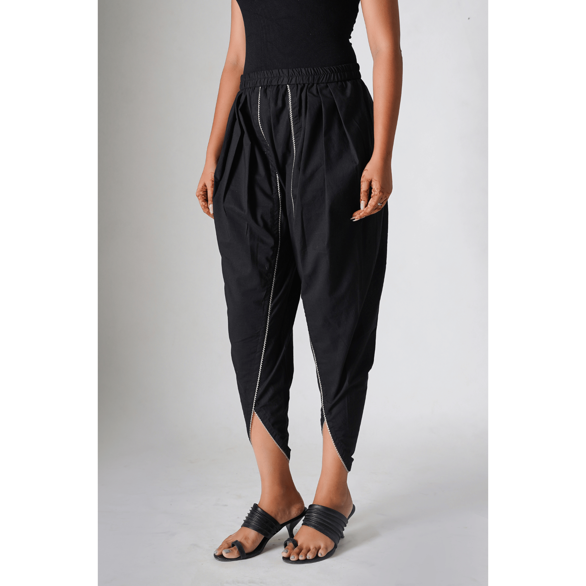 Twilight Black Tulip Pants