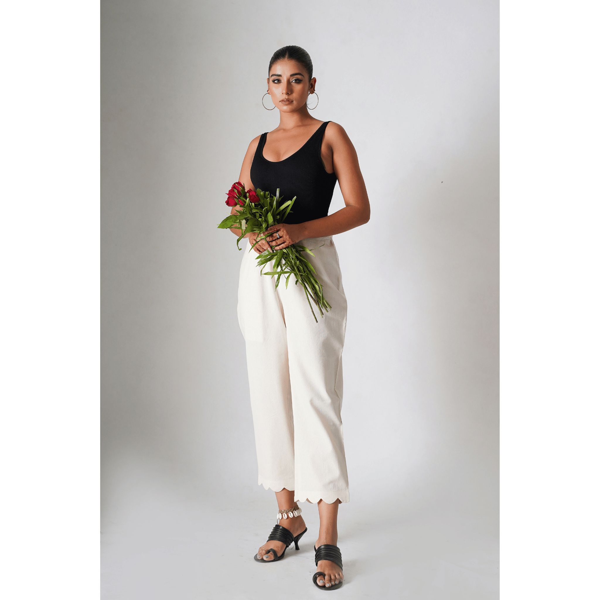 Pansy Cotton- Linen Beige Pants