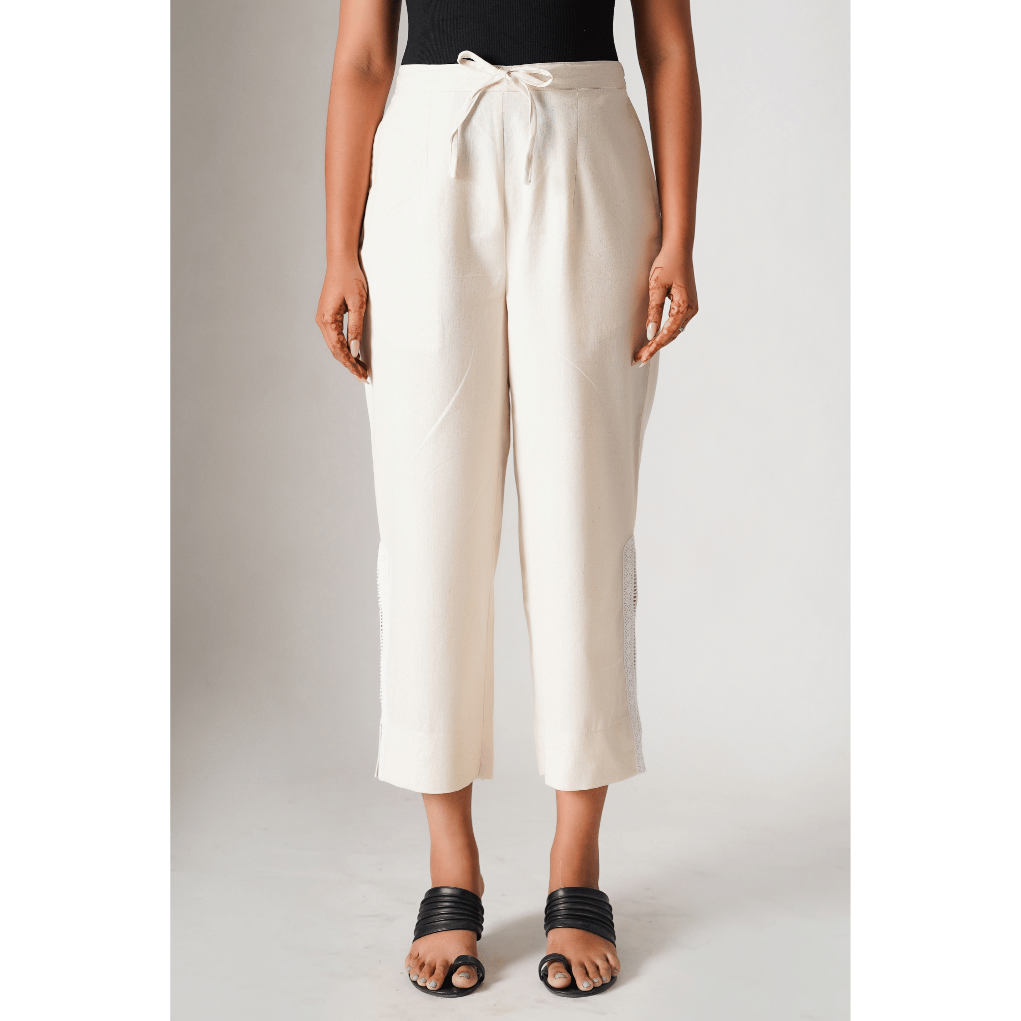 Ajmer Cotton Linen Beige Pants