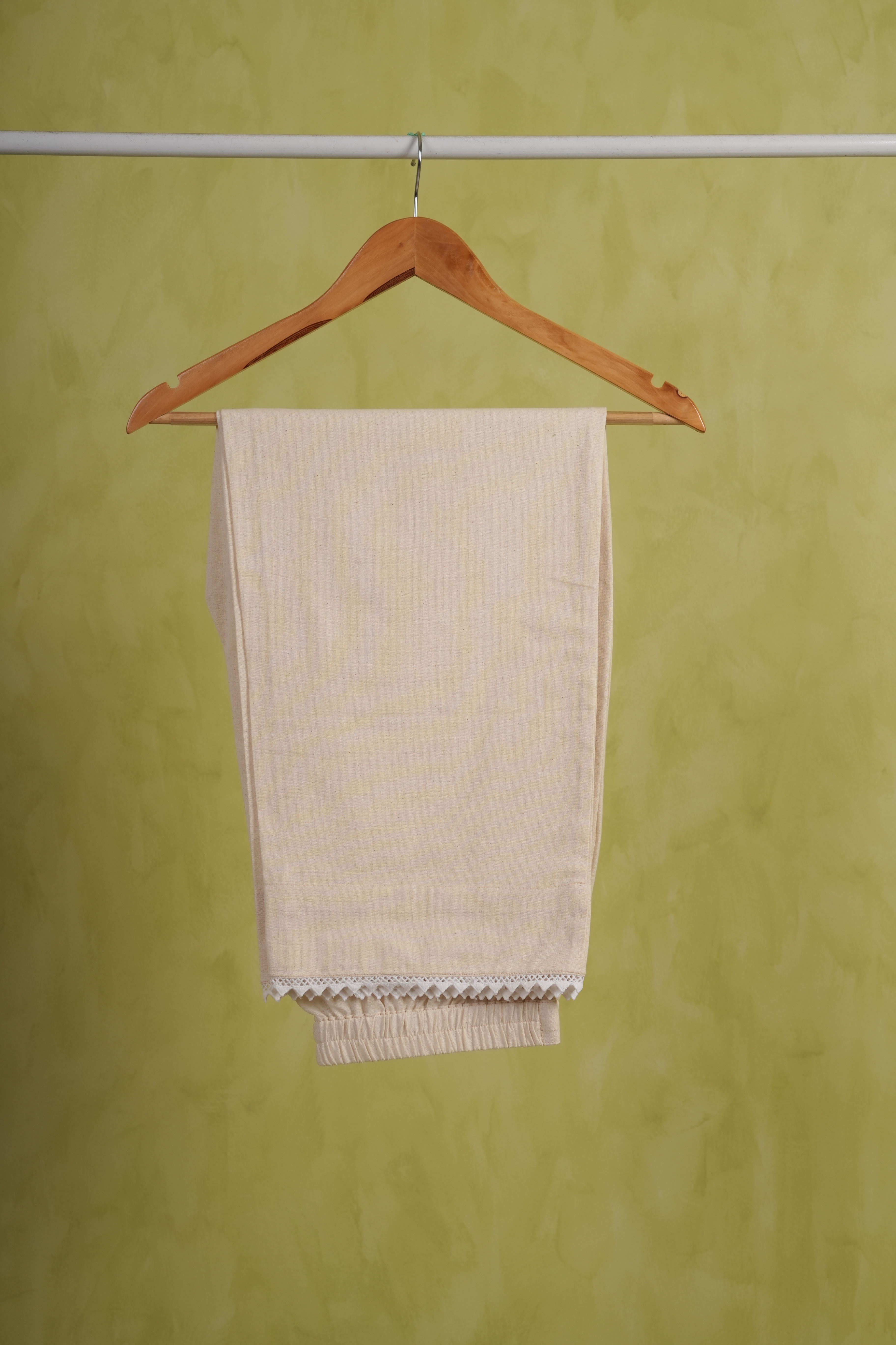 Aisha- Cotton-Linen Beige Pants
