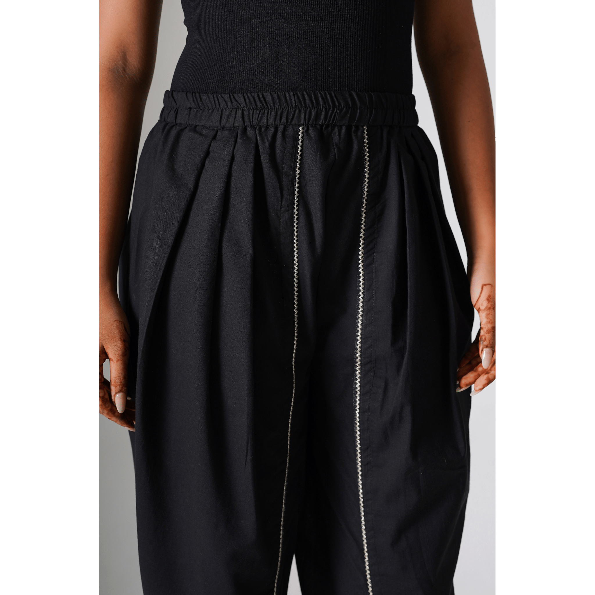 Twilight Black Tulip Pants