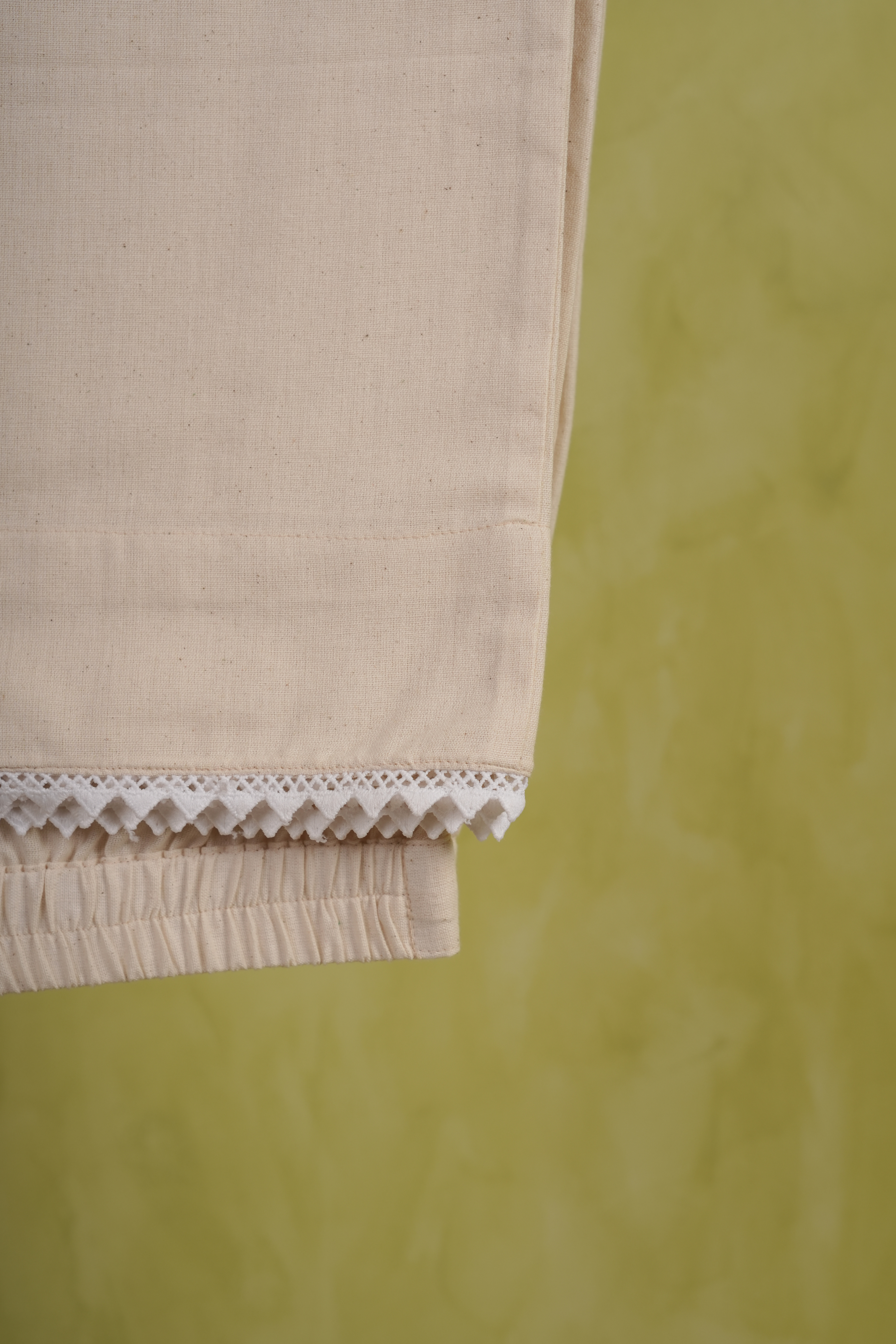 Aisha- Cotton-Linen Beige Pants