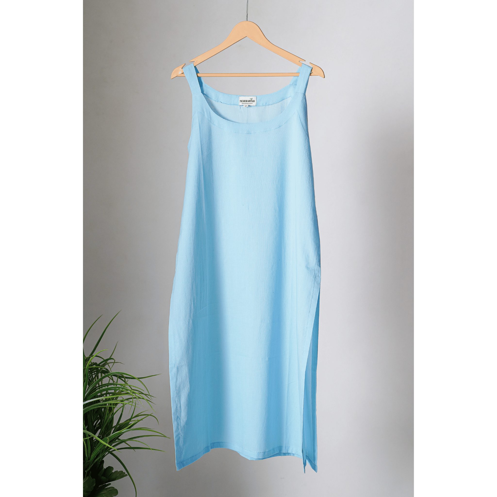 Sky Blue Cotton Slip
