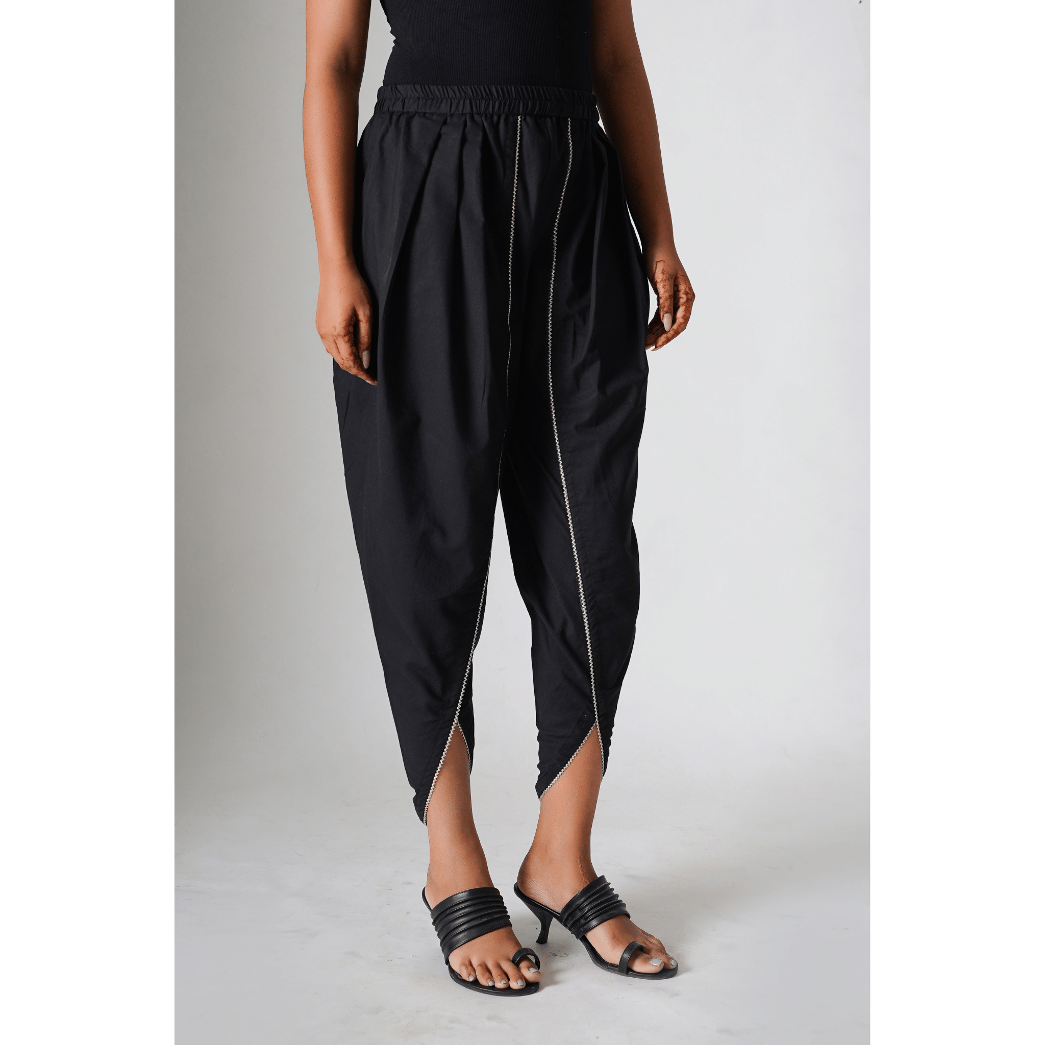 Twilight Black Tulip Pants