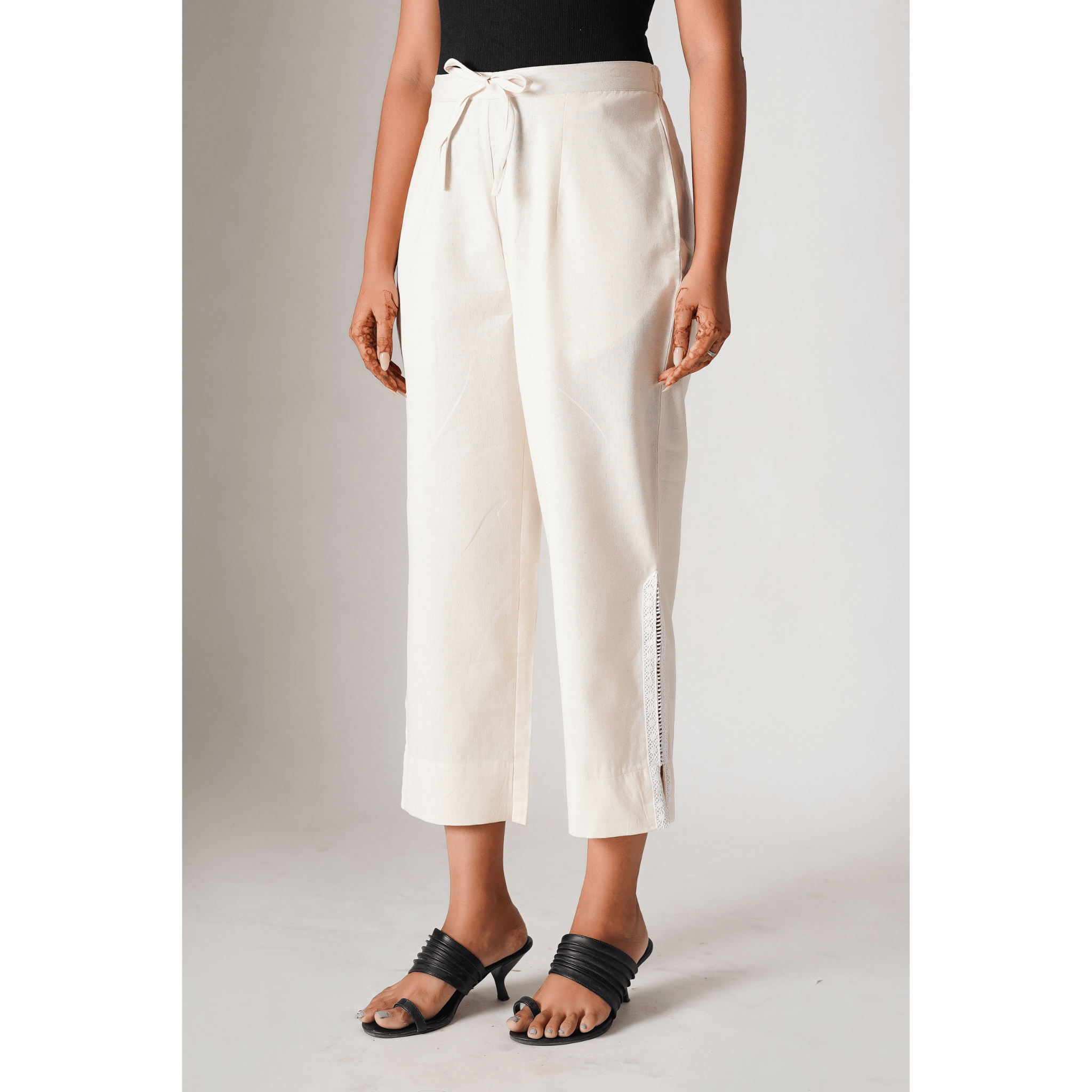 Ajmer Cotton Linen Beige Pants