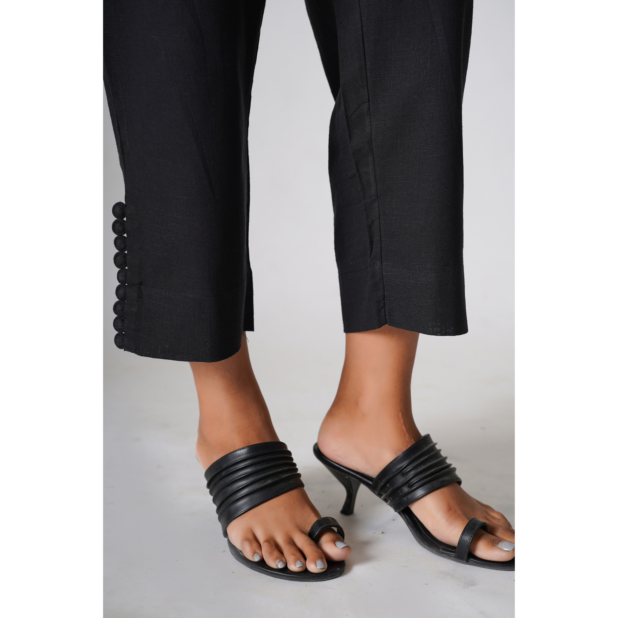 Pants Combo - Black & White ( WITH POTLI BUTTONS )