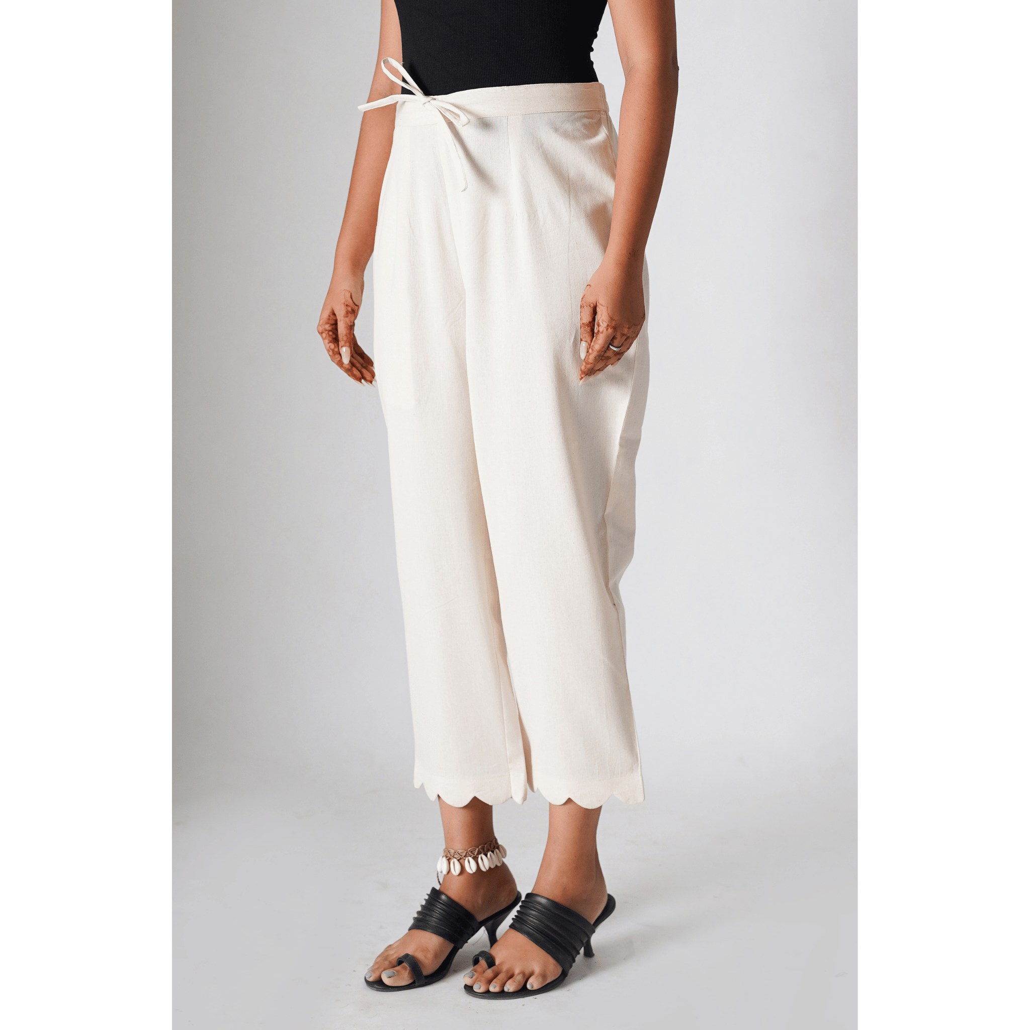 Pansy Cotton- Linen Beige Pants
