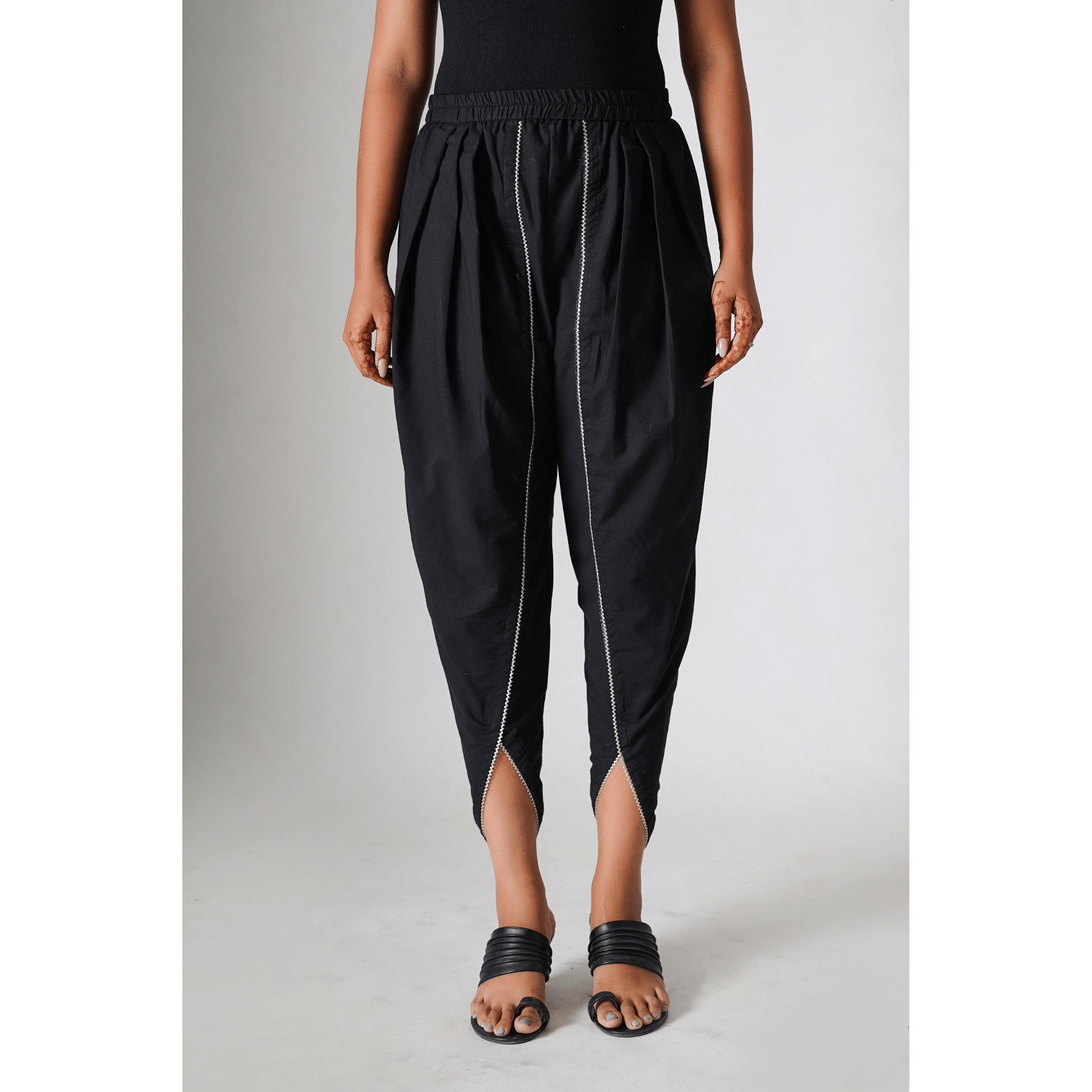 Twilight Black Tulip Pants