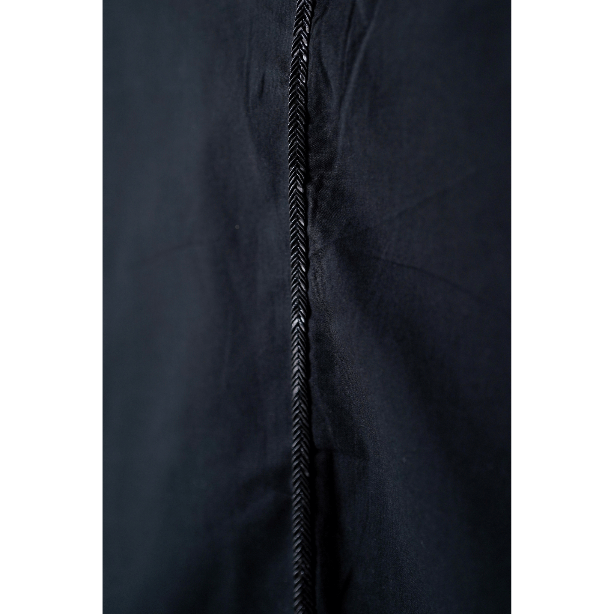 Iris Black Cotton Pants