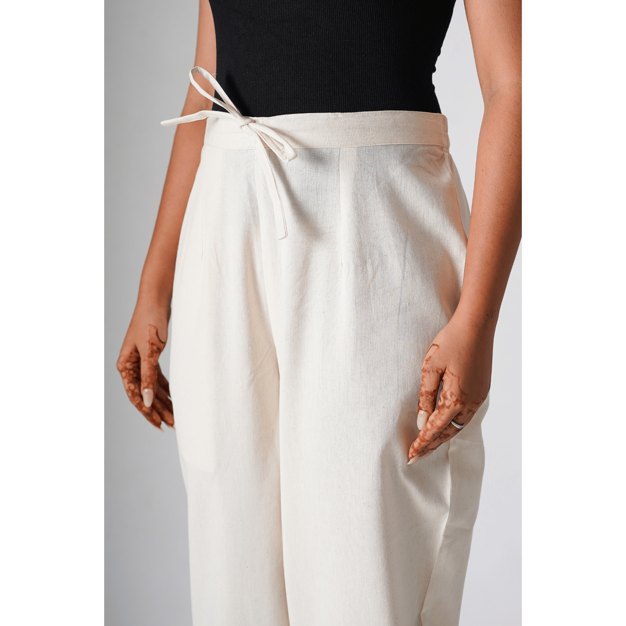 Pansy Cotton- Linen Beige Pants