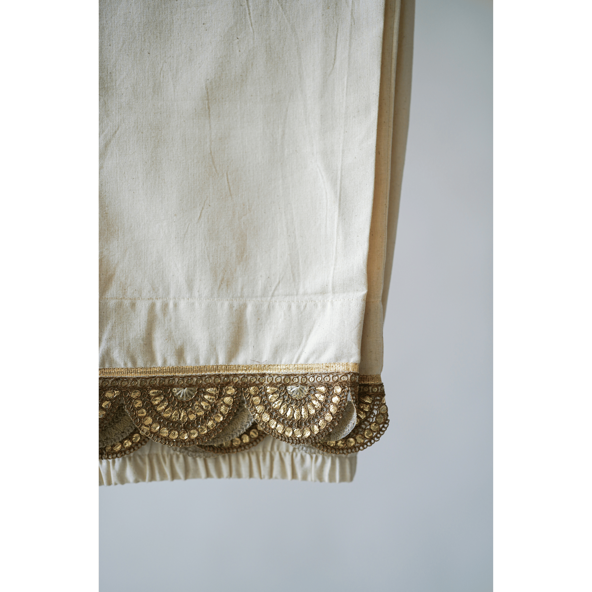 Boondi Cotton Linen Beige Pants