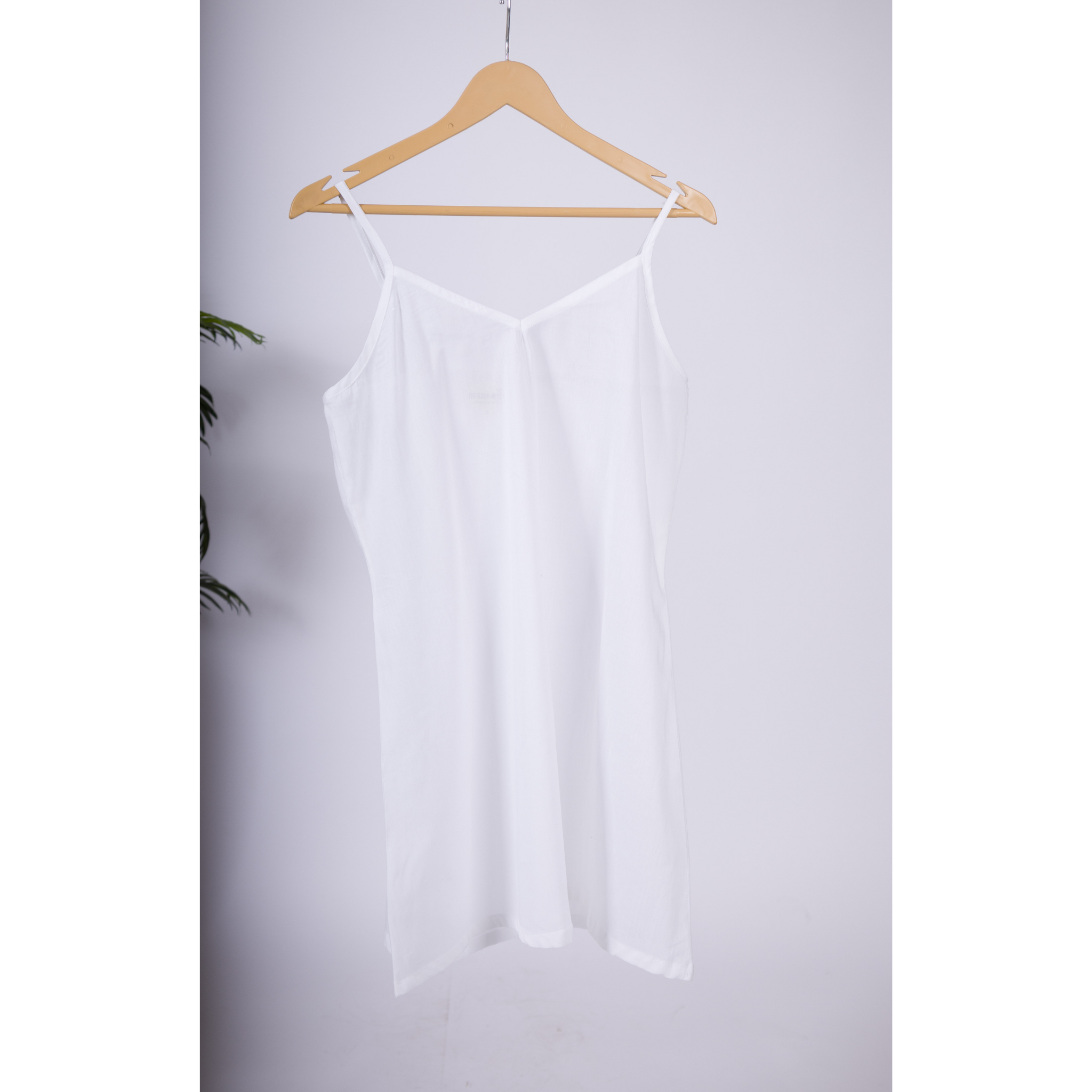 A-Line White Cotton Slip for Dresses & A-line Dresses