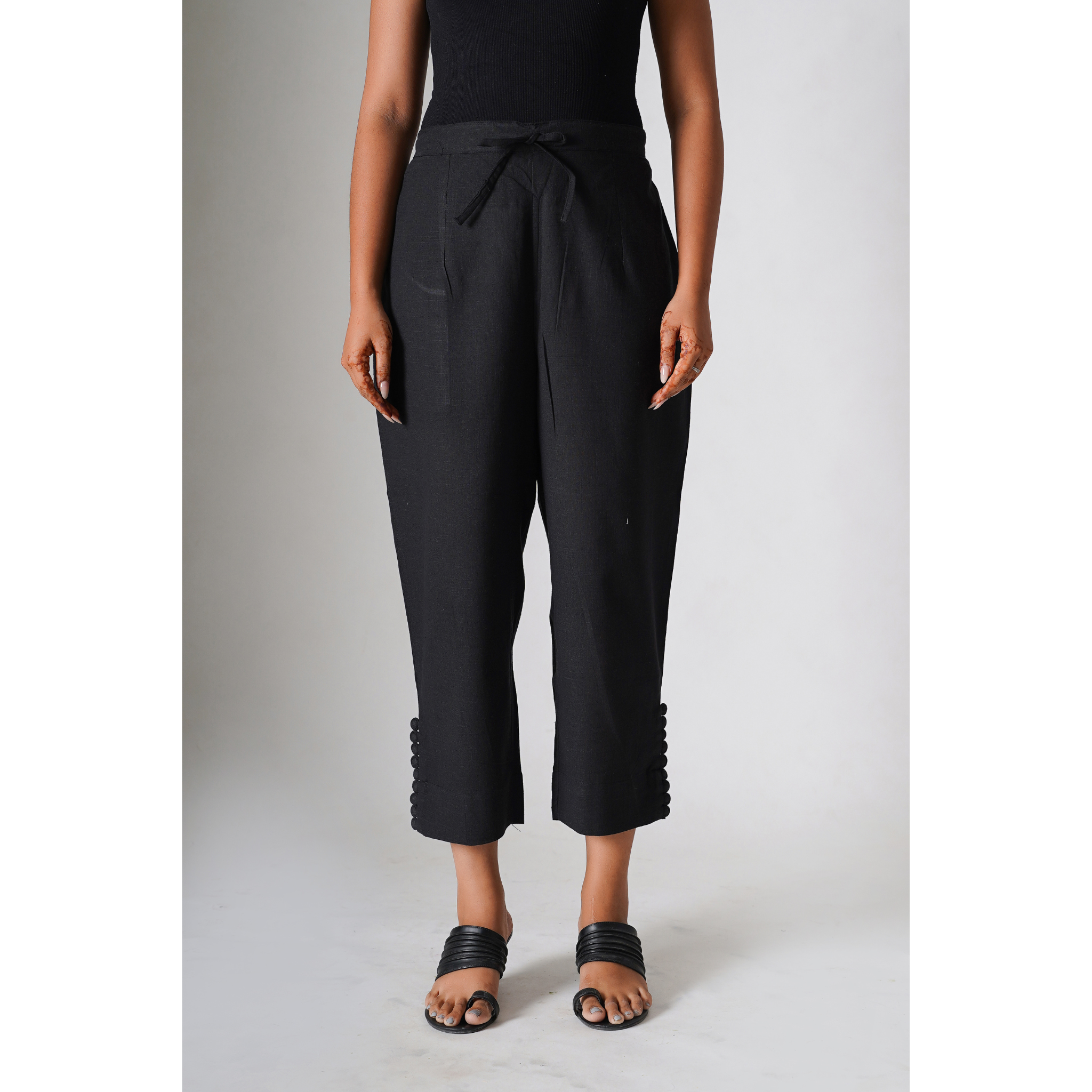 Pants Combo - Black & White ( WITH POTLI BUTTONS )