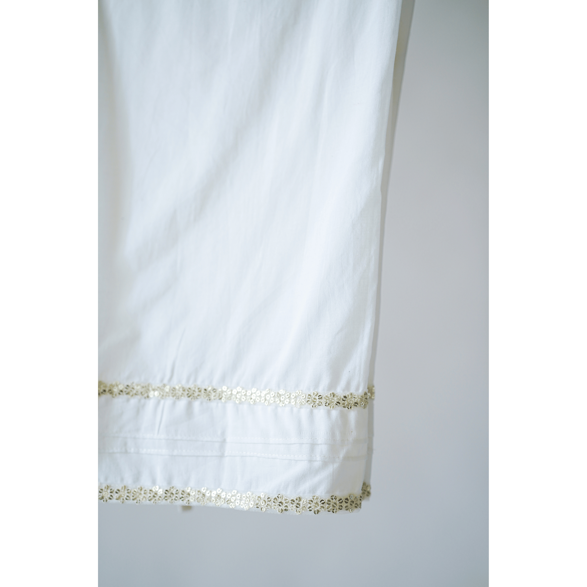 Primrose White Cotton Pants