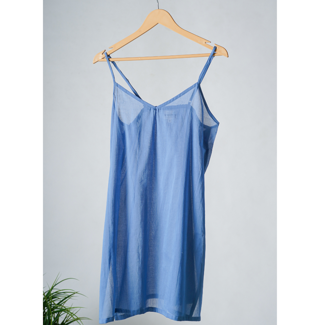 Pigeon Blue Mulmul Slip