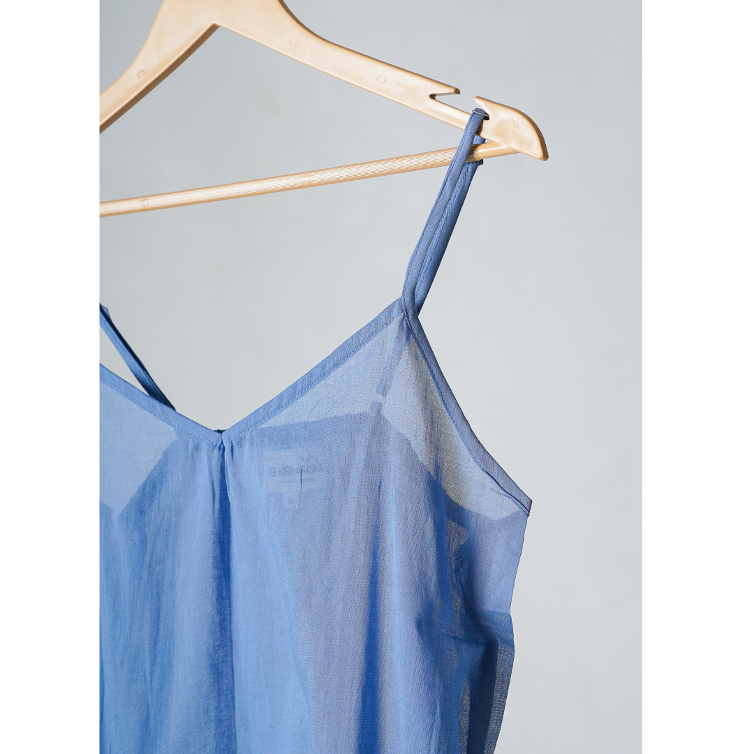 Pigeon Blue Mulmul Slip