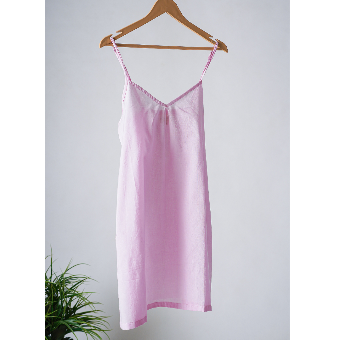 Pink Cotton Slip