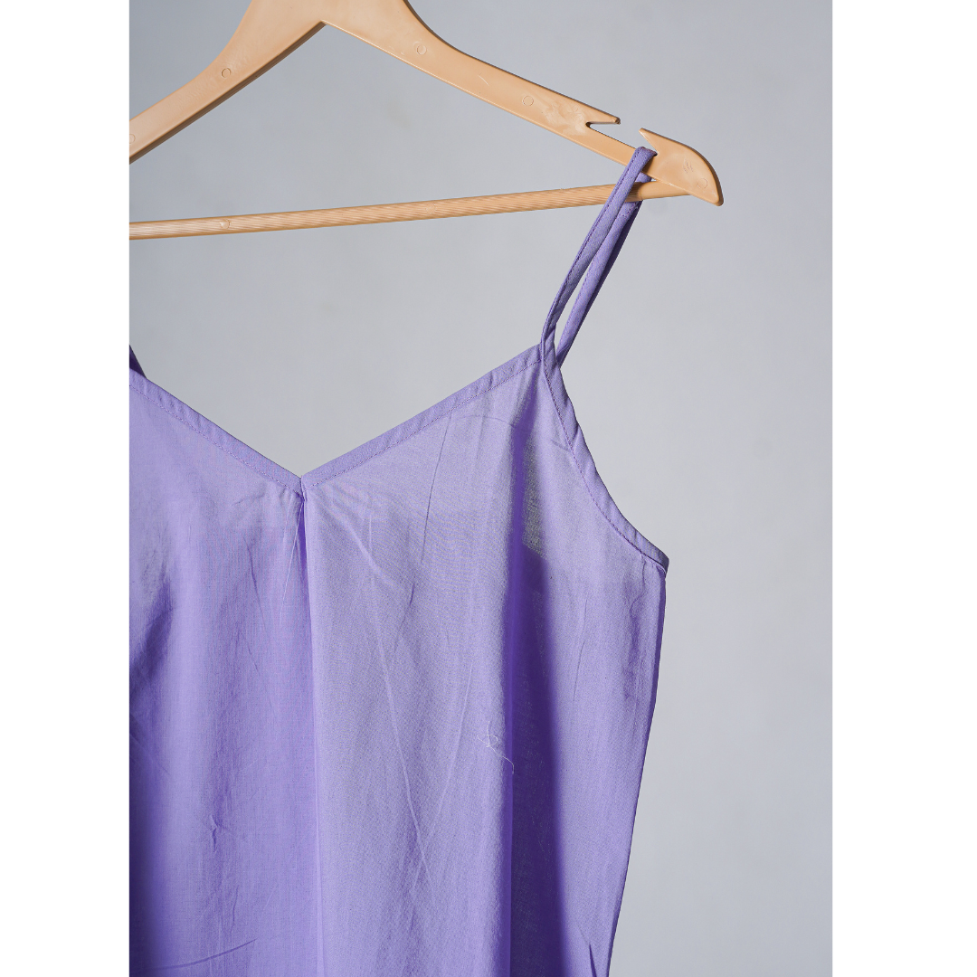 Purple Cotton Slip