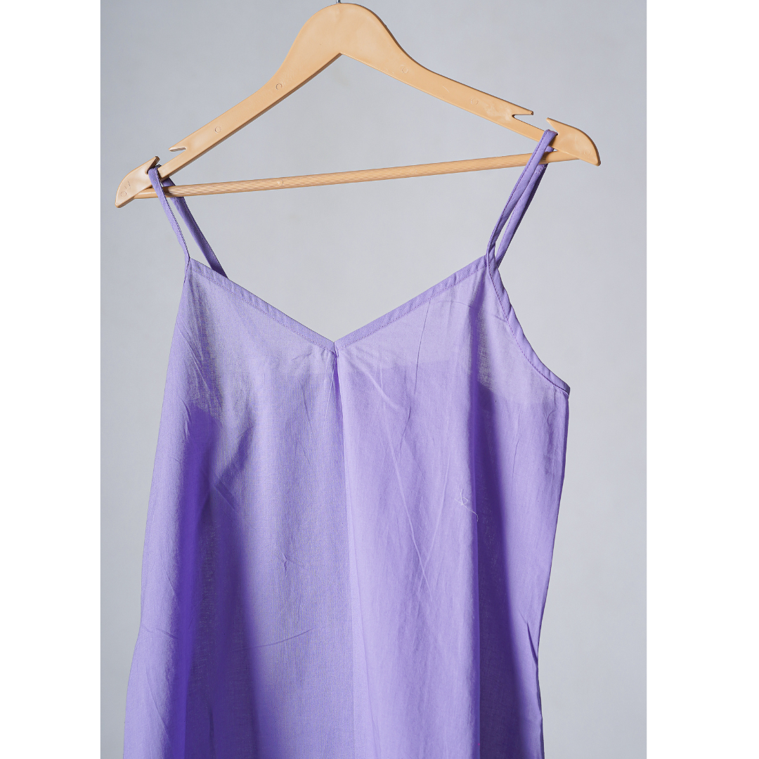 Purple Cotton Slip