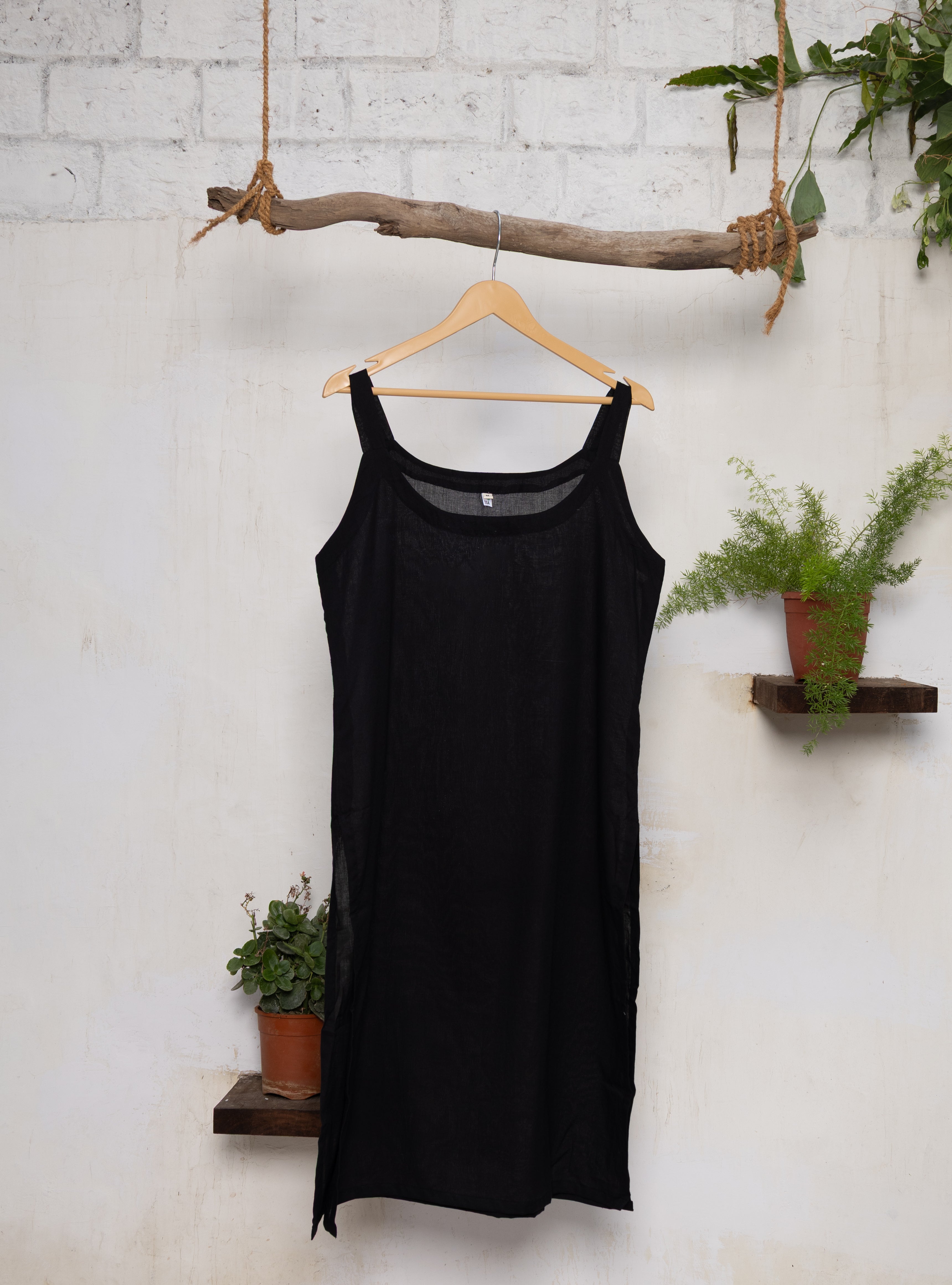 Lightweight pure cotton slips offering full coverage and comfort for sensitive skin, available in neutral everyday shades.