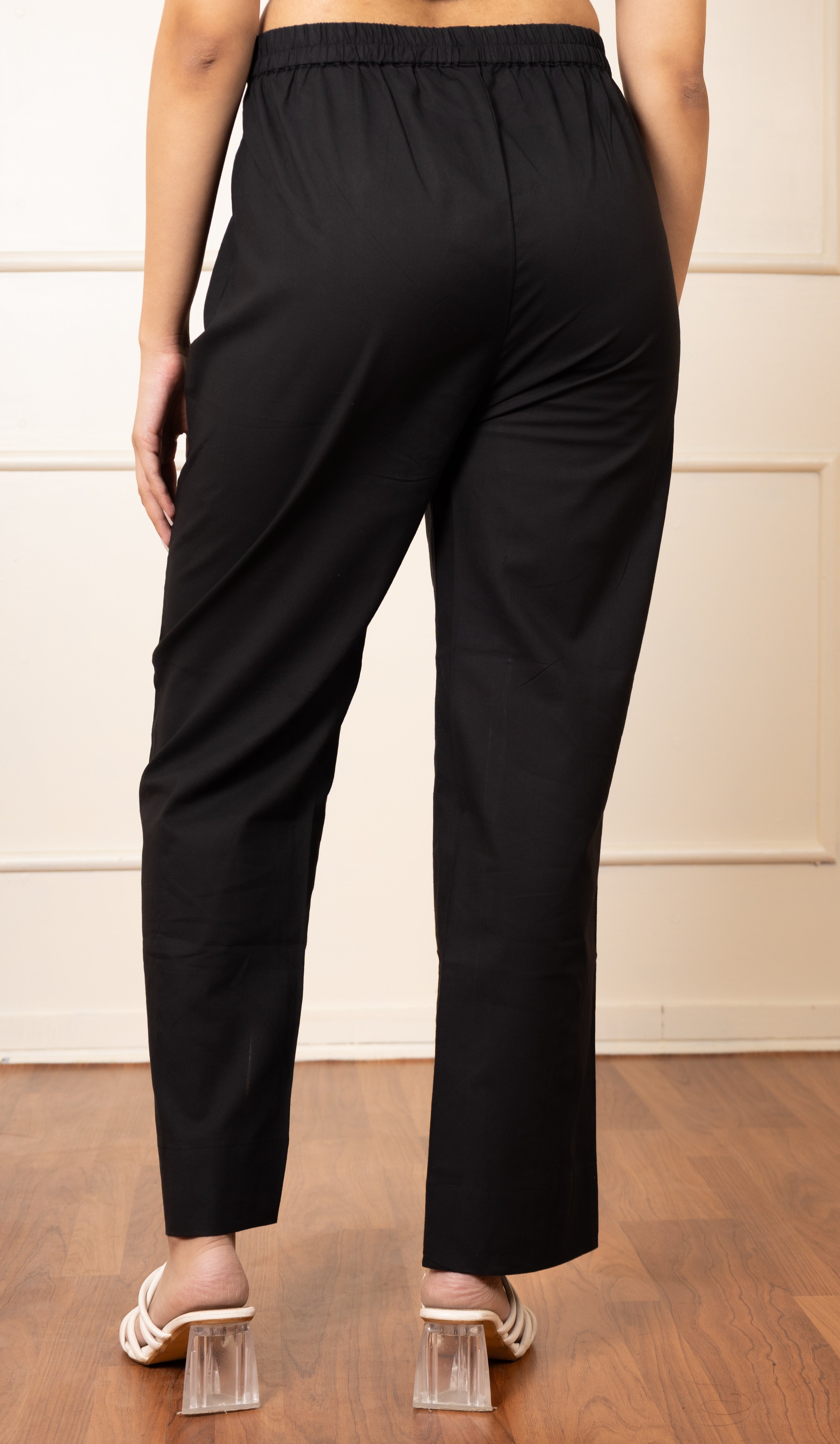 Barmer- Black Cotton Pants