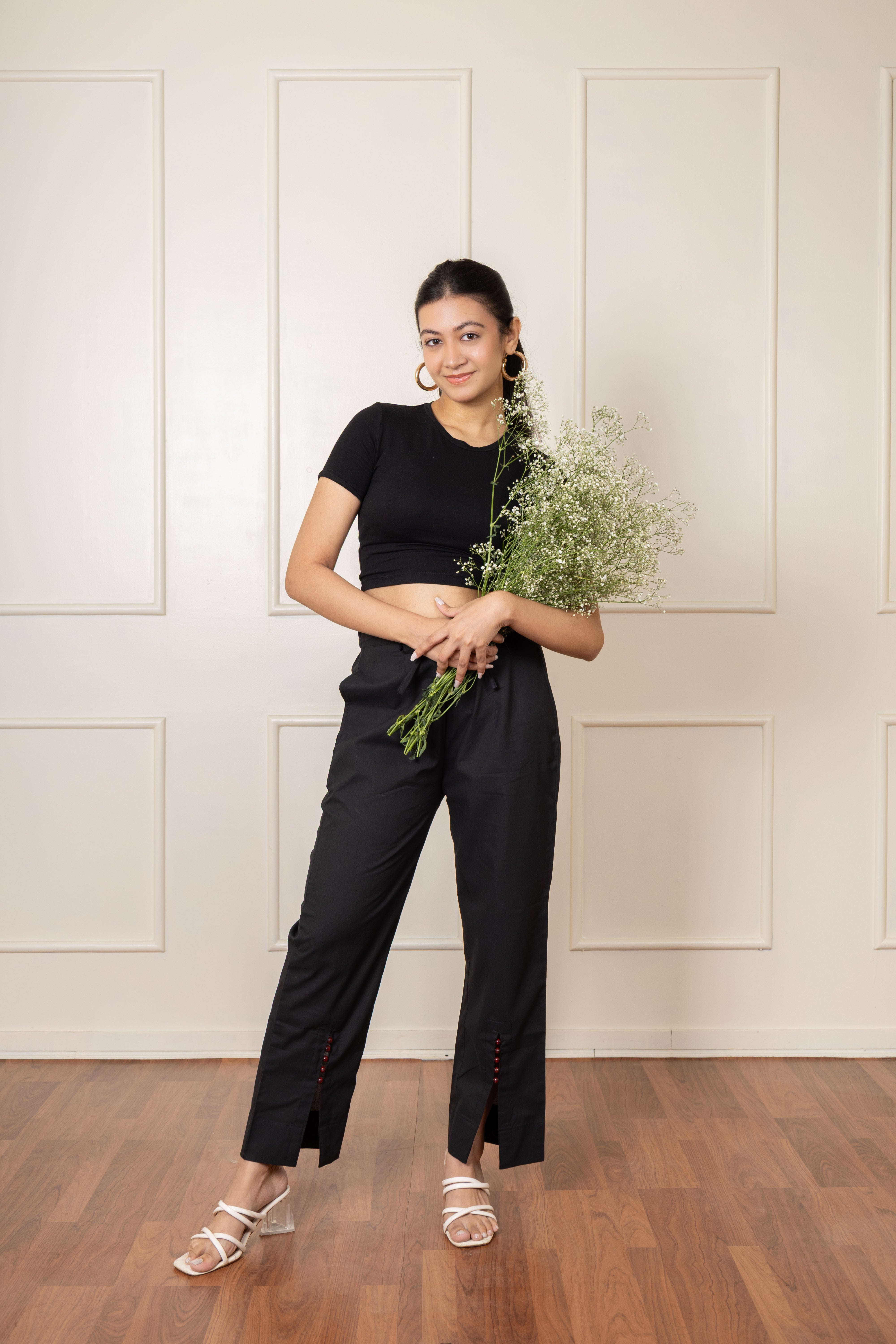 Barmer- Black Cotton Pants
