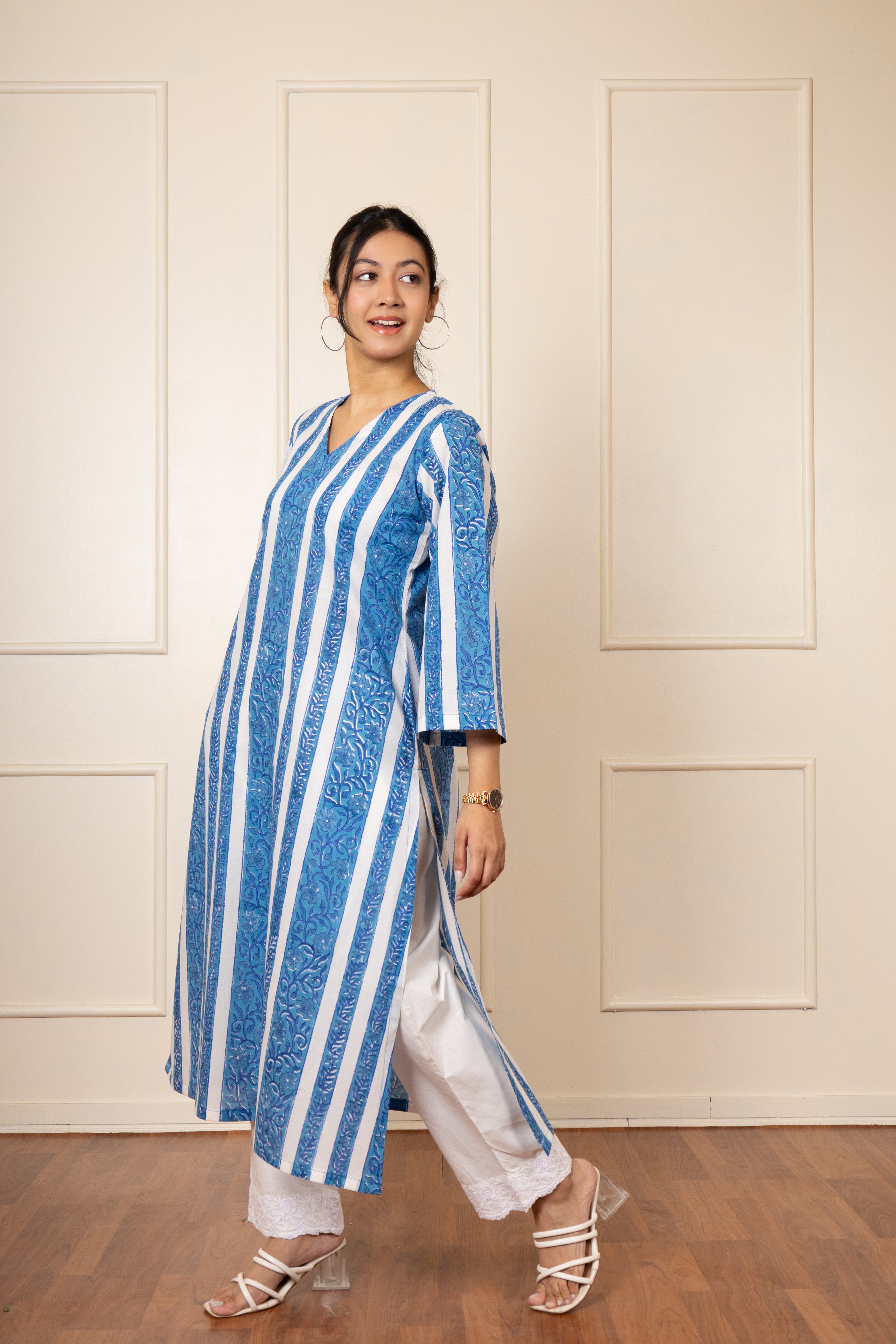 ''Aira'' Hand Block Printed Kurta