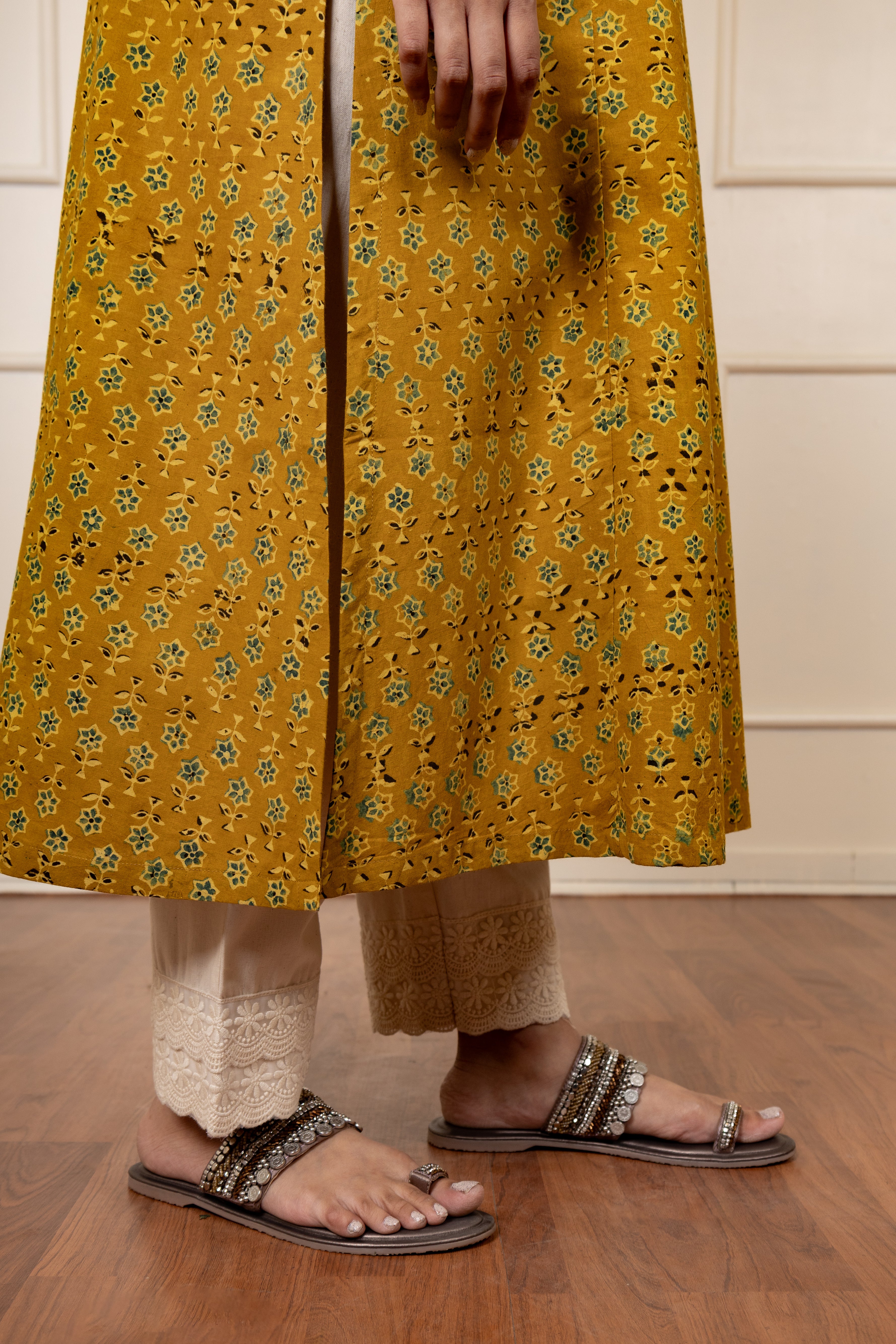 Acacia- Ajrakh Hand Block print kurta
