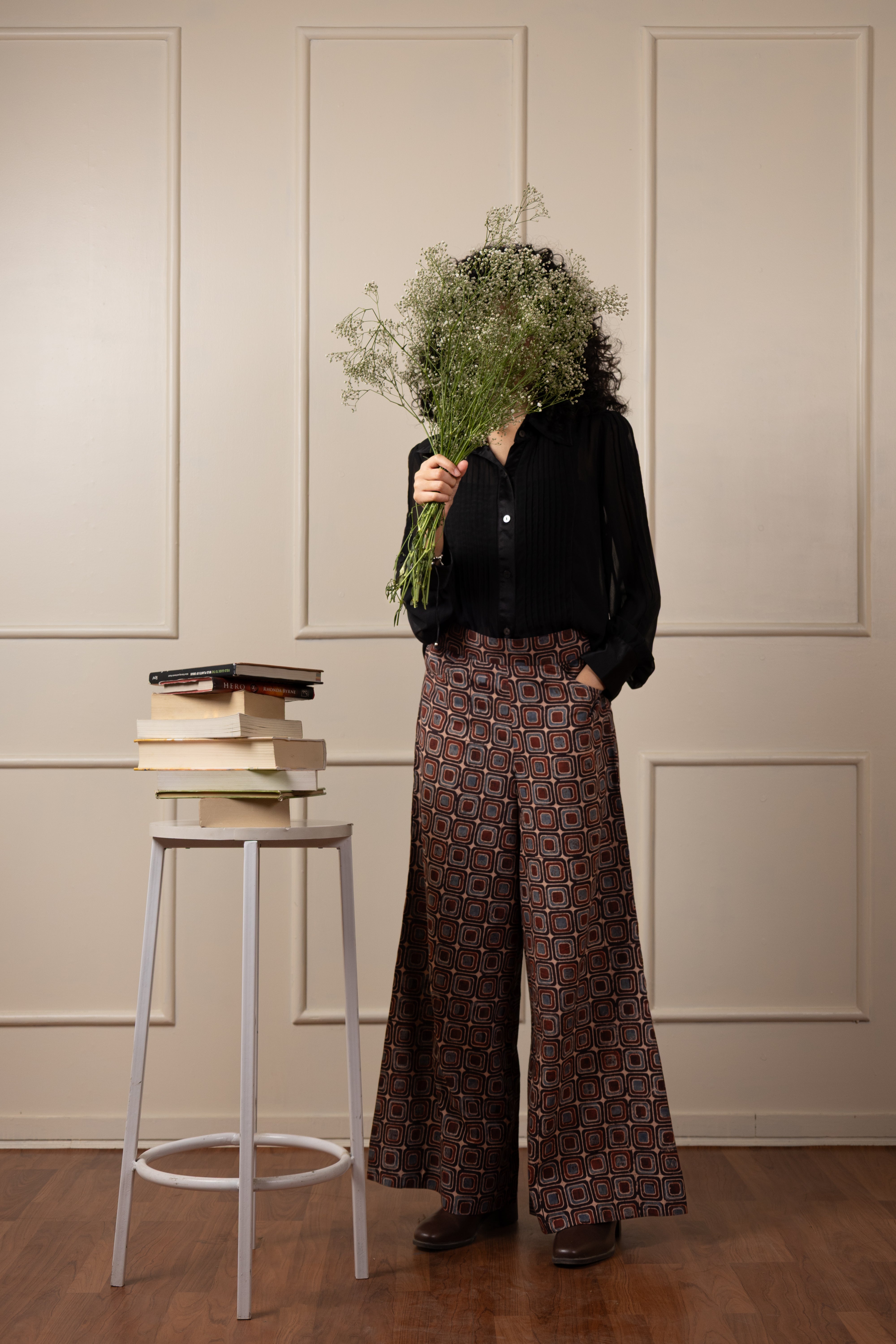 ''Kutch'' Authentic Ajrakh Hand block Printed Culottes ( LIMITED EDITION )