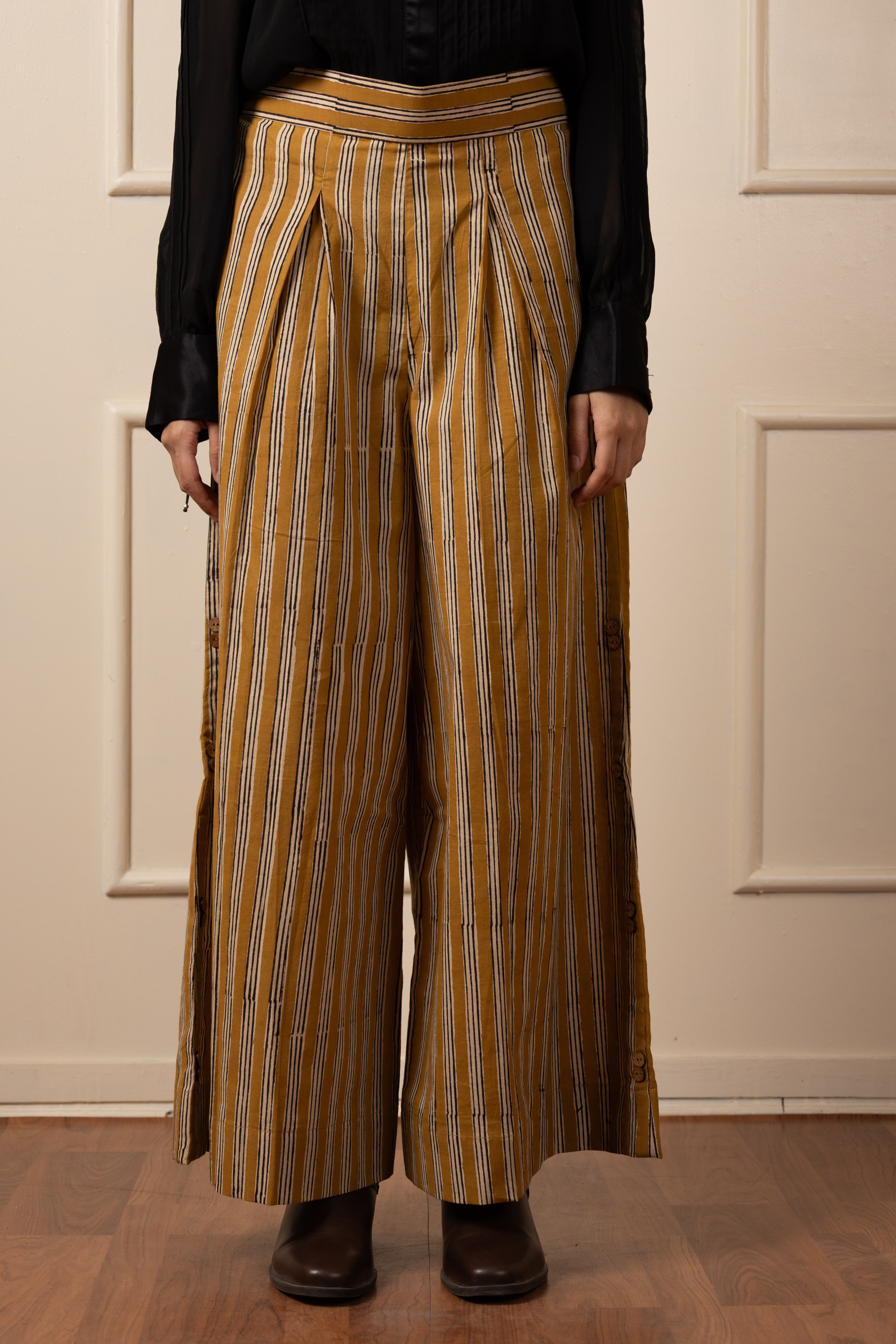 ''Jaisalmer'' Dabu Hand Block Printed culottes/pants ( LIMITED EDITION )