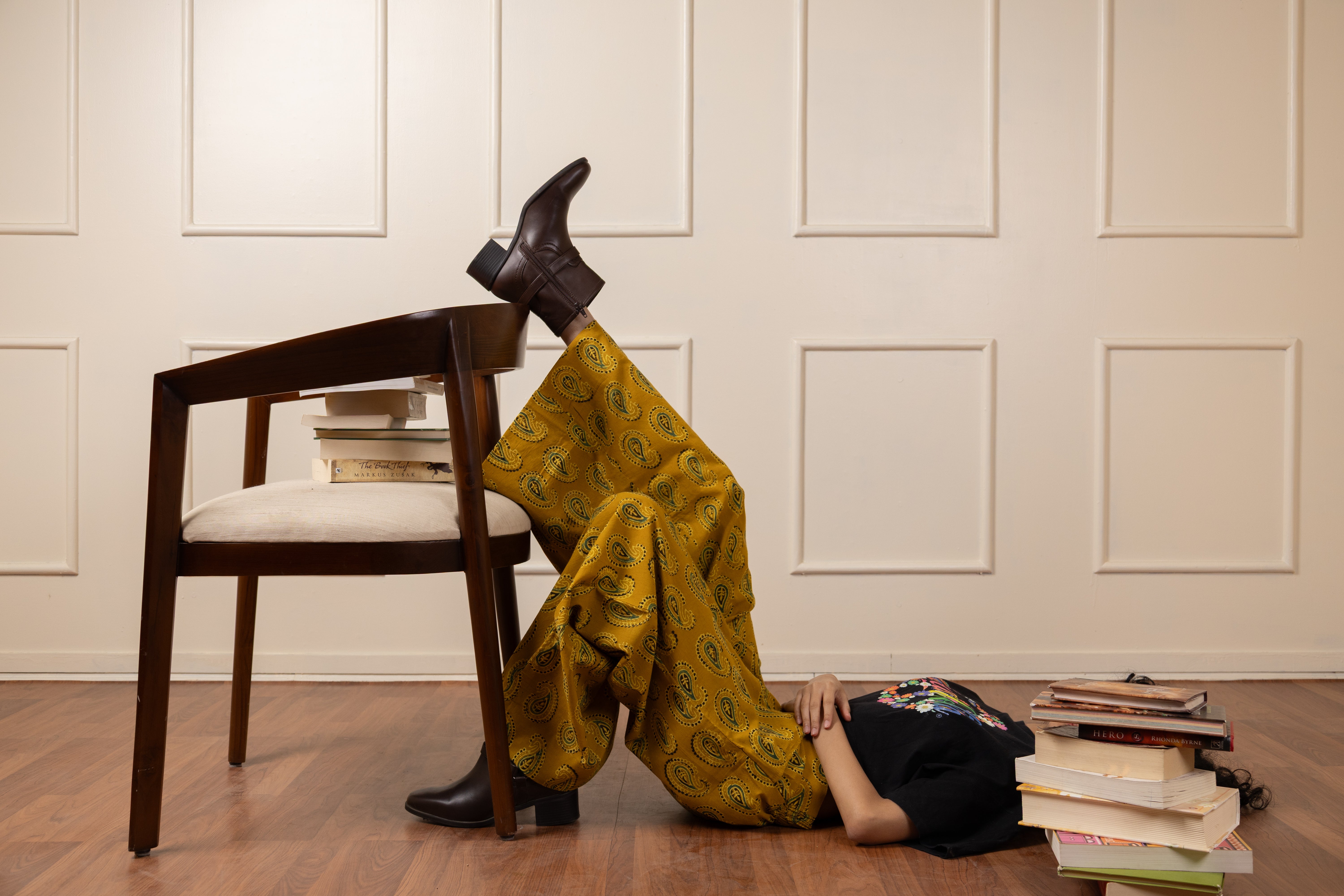 ''Bhuj'' Authentic Ajrakh hand Block Printed Culottes/ Pants- LIMITED EDITION