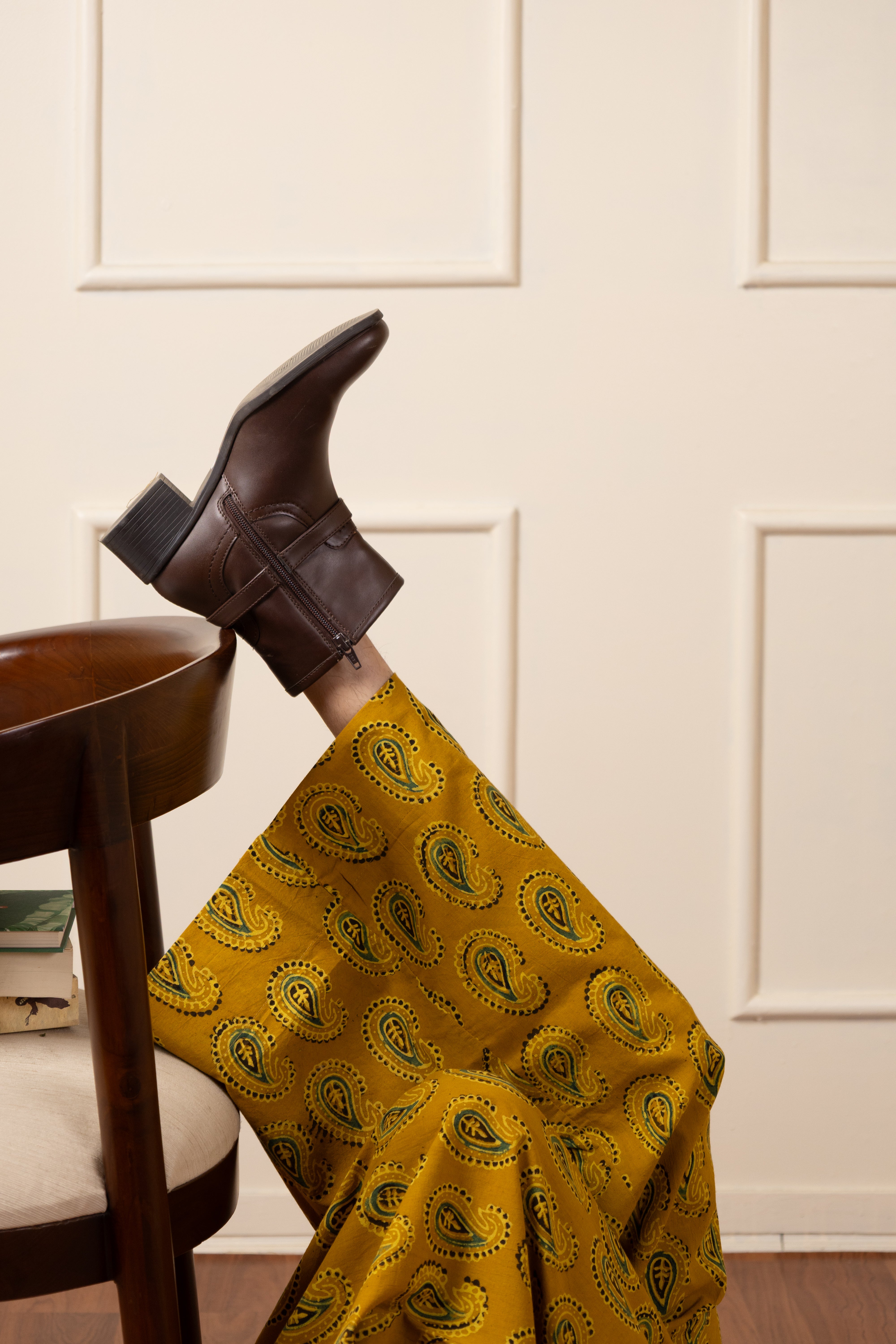 ''Bhuj'' Authentic Ajrakh hand Block Printed Culottes/ Pants- LIMITED EDITION