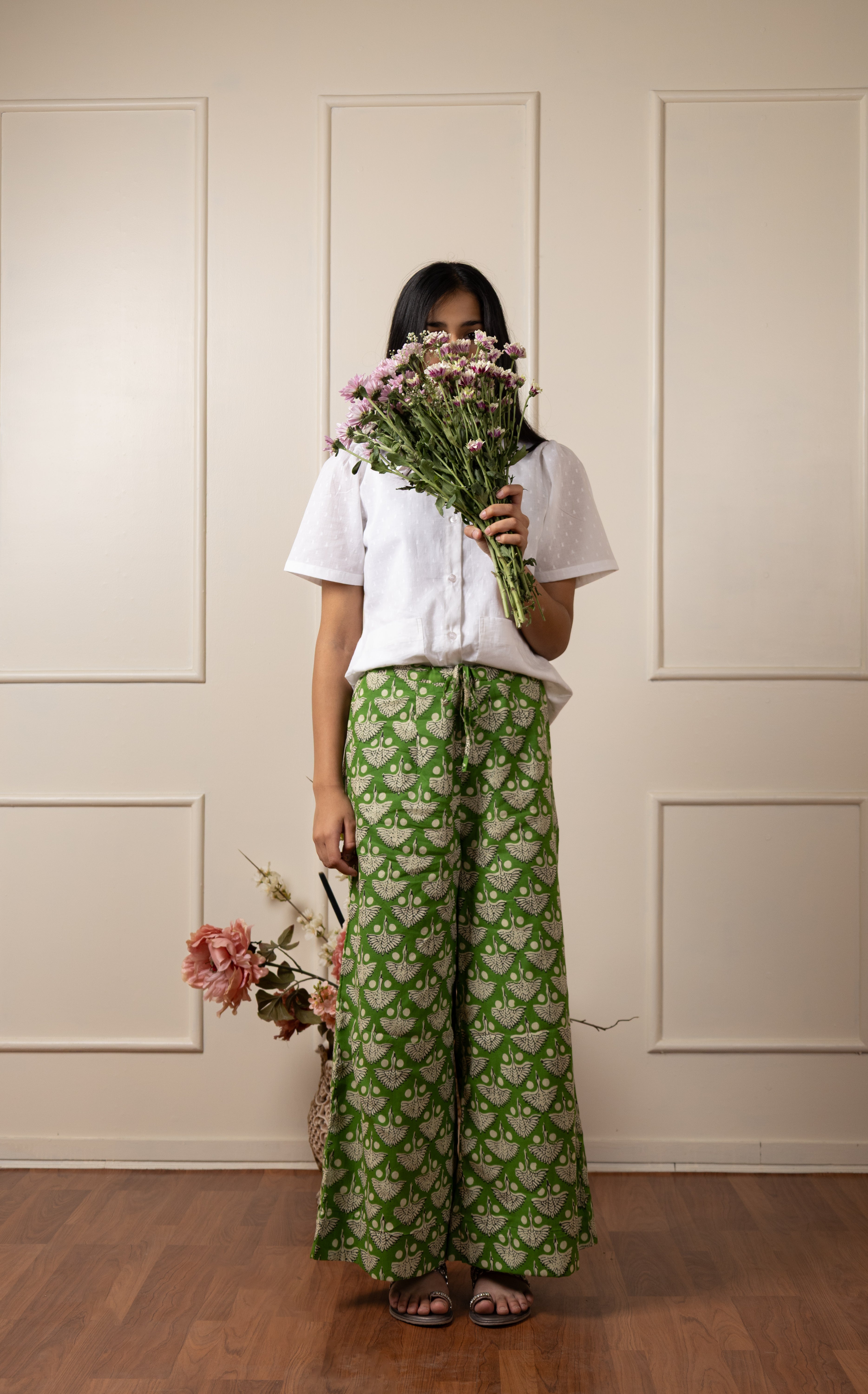'' Dholpur'' Hand Block Printed Culottes- LIMITED EDITION