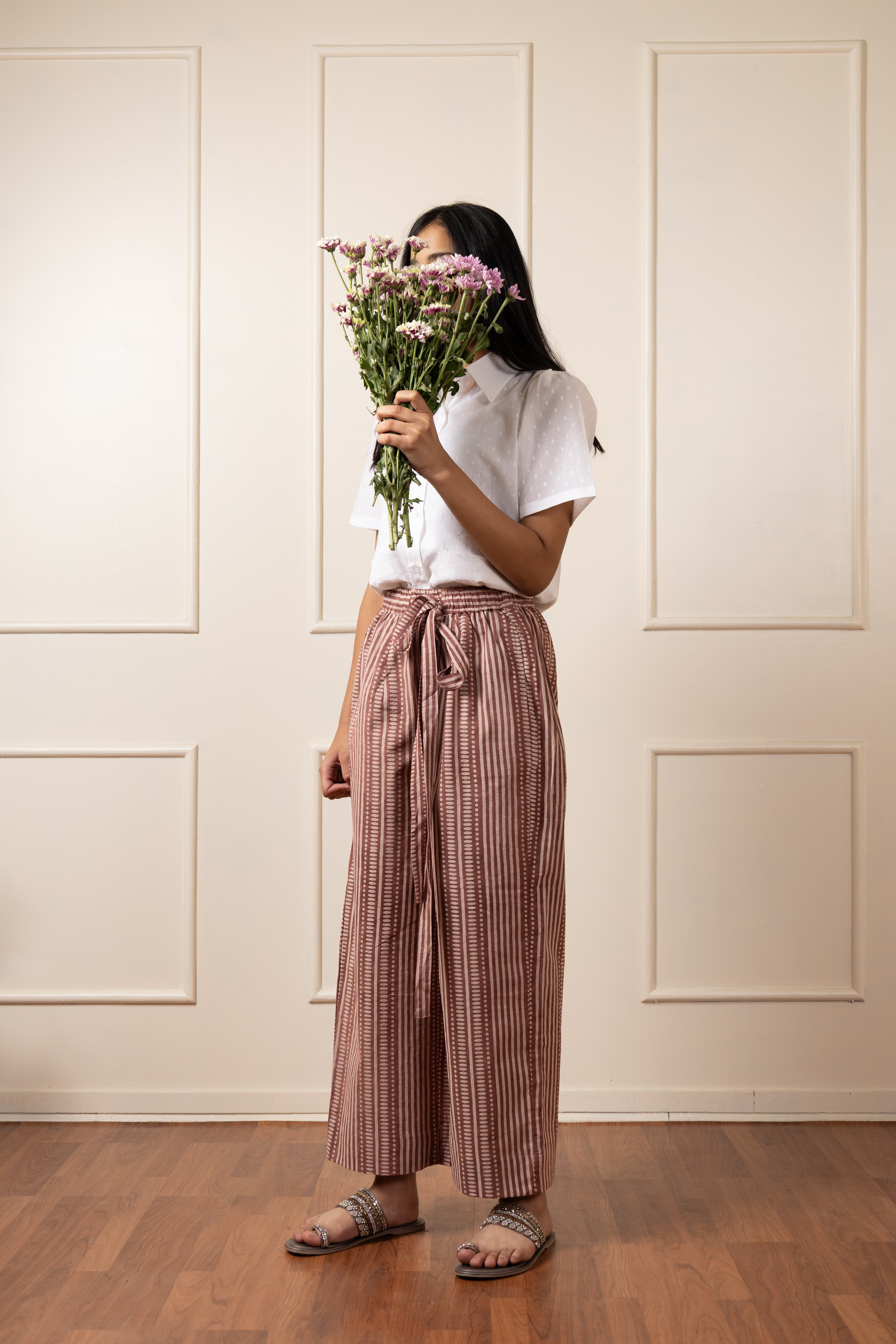 '' Chittor '' Hand block Print Cotton Pants- LIMITED EDITION