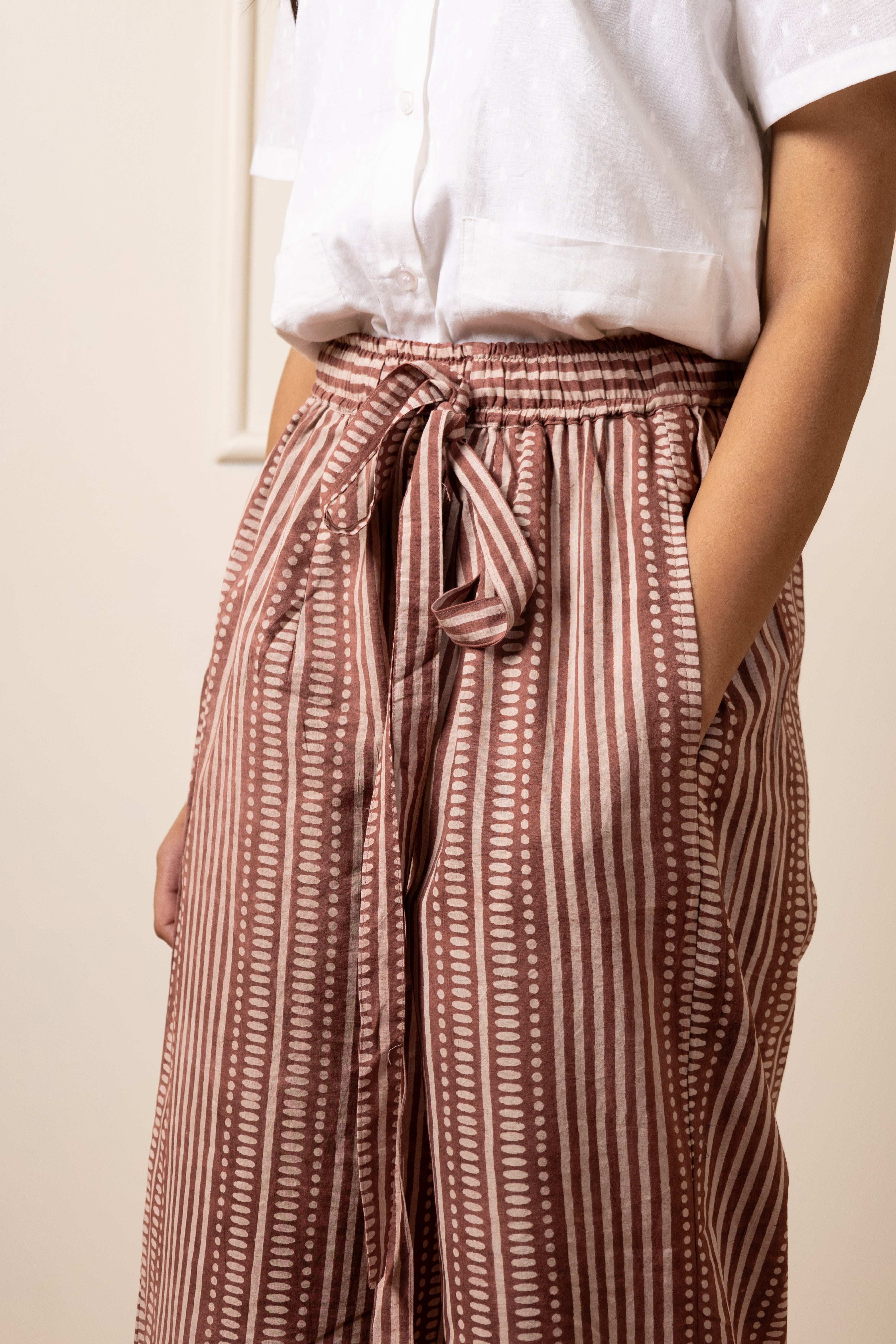 '' Chittor '' Hand block Print Cotton Pants- LIMITED EDITION