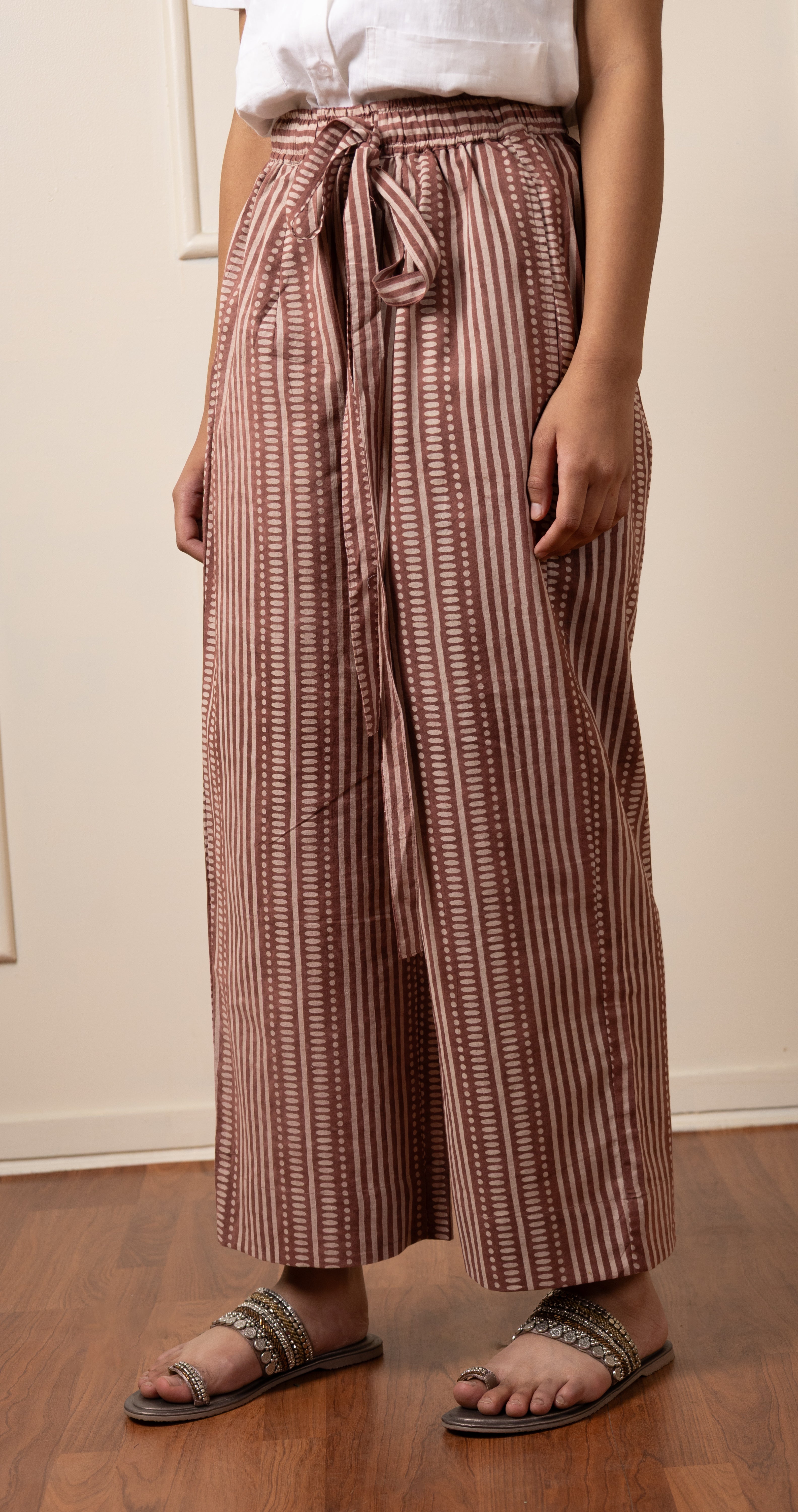 '' Chittor '' Hand block Print Cotton Pants- LIMITED EDITION